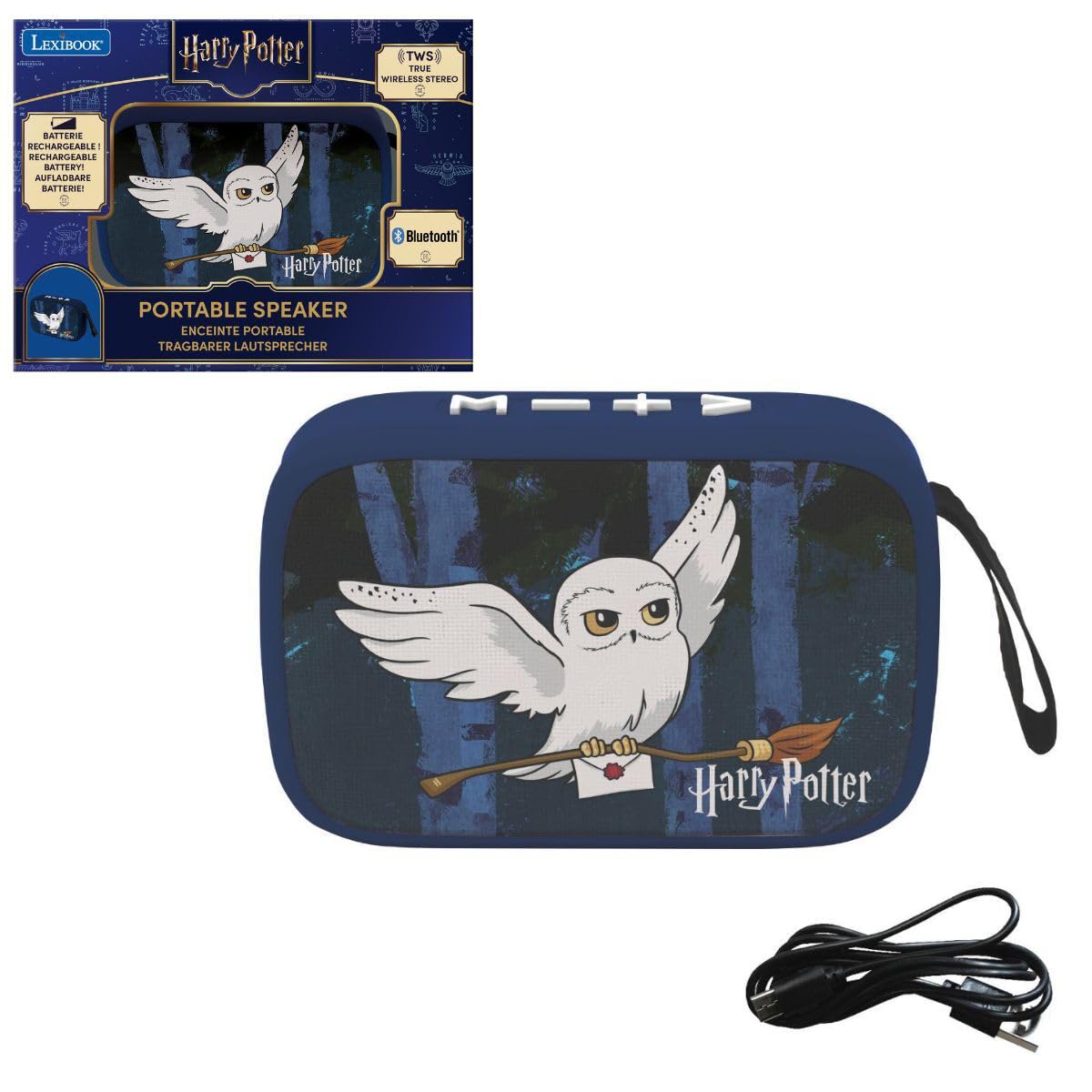 LEXIBOOK Harry Potter Hedwig Bluetooth Speaker, BT018HP1LXB