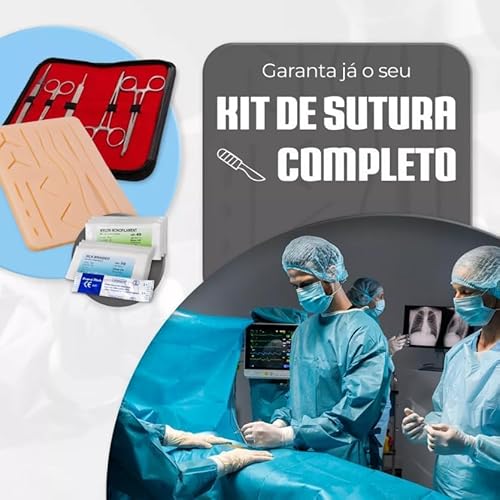 Conjunto Kit Simulação De Su tura Humana e Animal - Pad Com Ferramentas Modelo Educacional para Alun