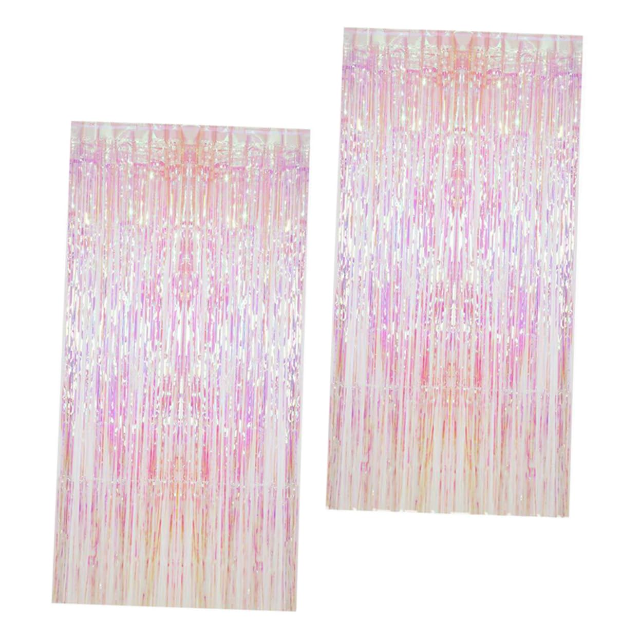 CAXUSD 2sets Rain Tinsel Curtains for Party Backdrops Photo Props for Birthdays and Festivals Easy to Install Lightweight Decorations