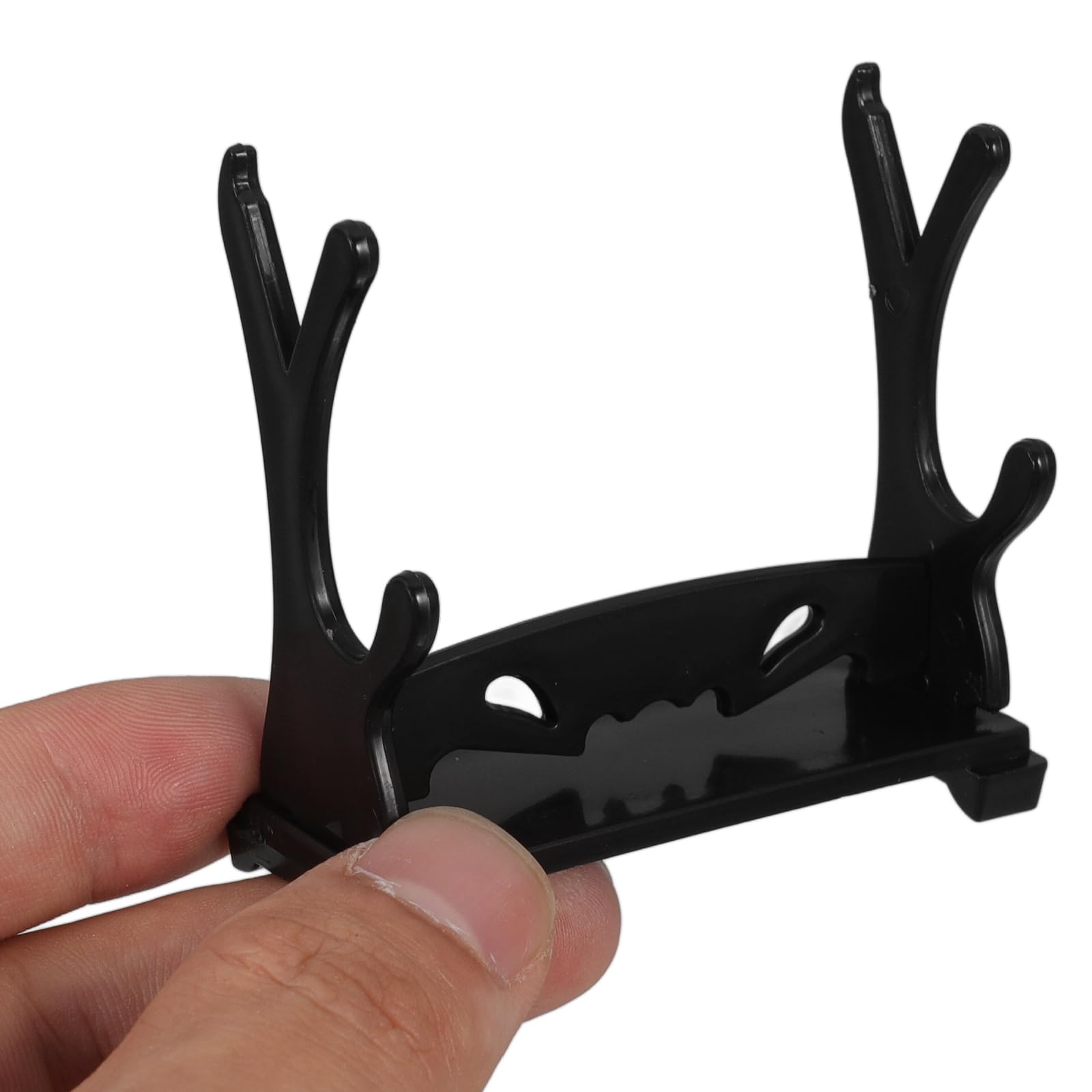 Amosfun 12pcs Mini Sword Display Stands, Miniature Sword Model Holders Writing Brush Storage Racks for Home Decor, 2.75 X 2.36 X 1.10 Inches