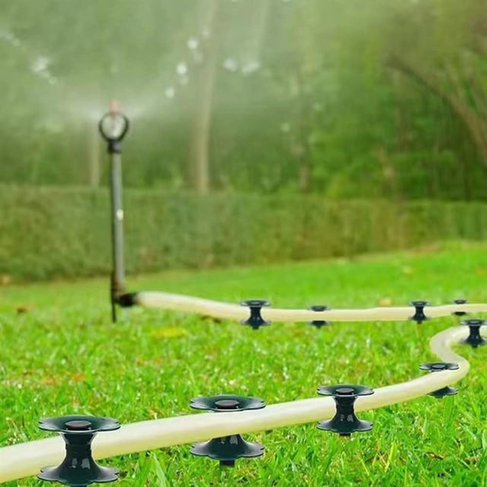 Picchetto di guida per tubo da giardino da 25,4 cm, antiruggine, in metallo, resistente, mantiene il tubo da giardino lontano dalle aiuole e dalle piante
