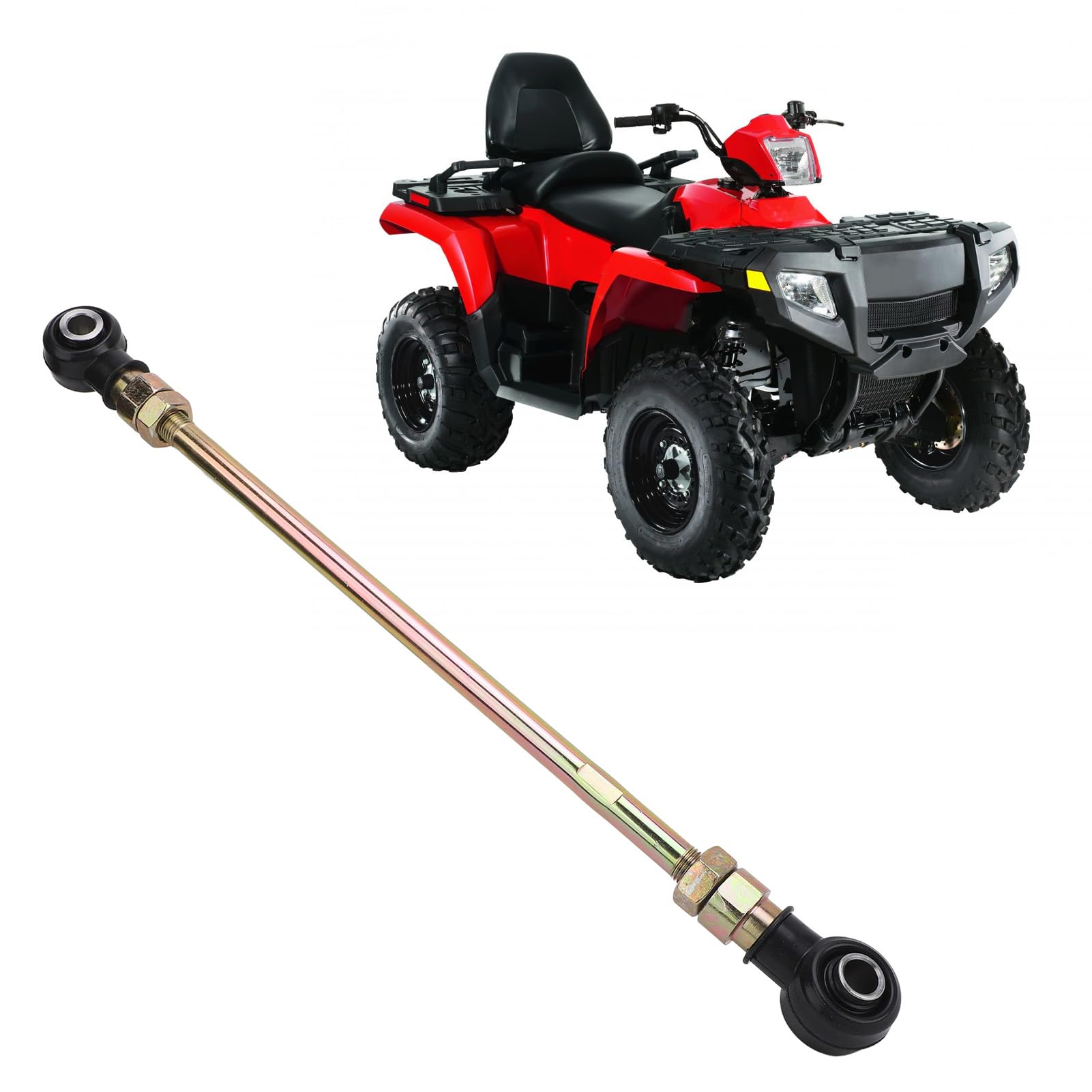 Zestaw Przegubów Kulowych Drążka Kierowniczego do Sportsman 500 1998 do 2004, Zestaw Końcówek Drążka Kierowniczego ze Stopu Stali Redukujący Hałas, zespół Wału Kierownicy