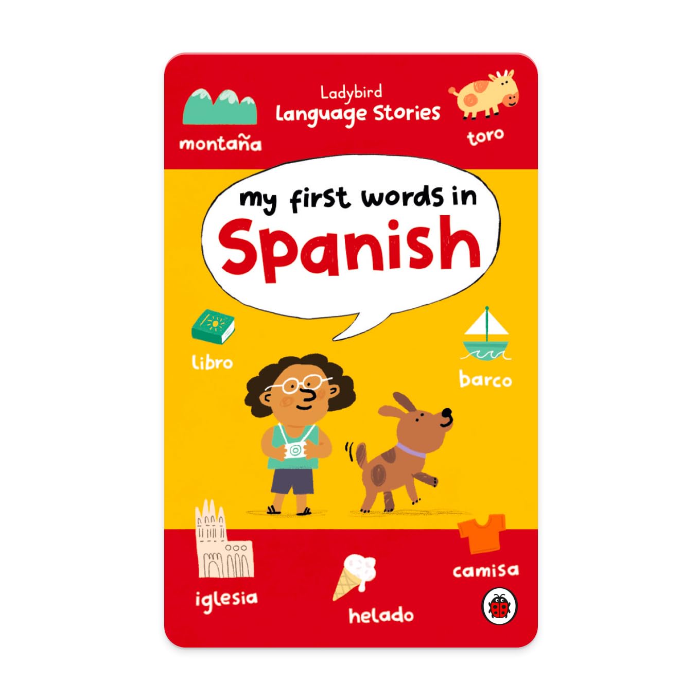 Ladybird Language Stories: My First Words in Spanish – Kids Audio Card for Use with Player & Mini All-in-1 Audio Device, Educational Screen-Free Listening with Interactive Learning, Ages 5+