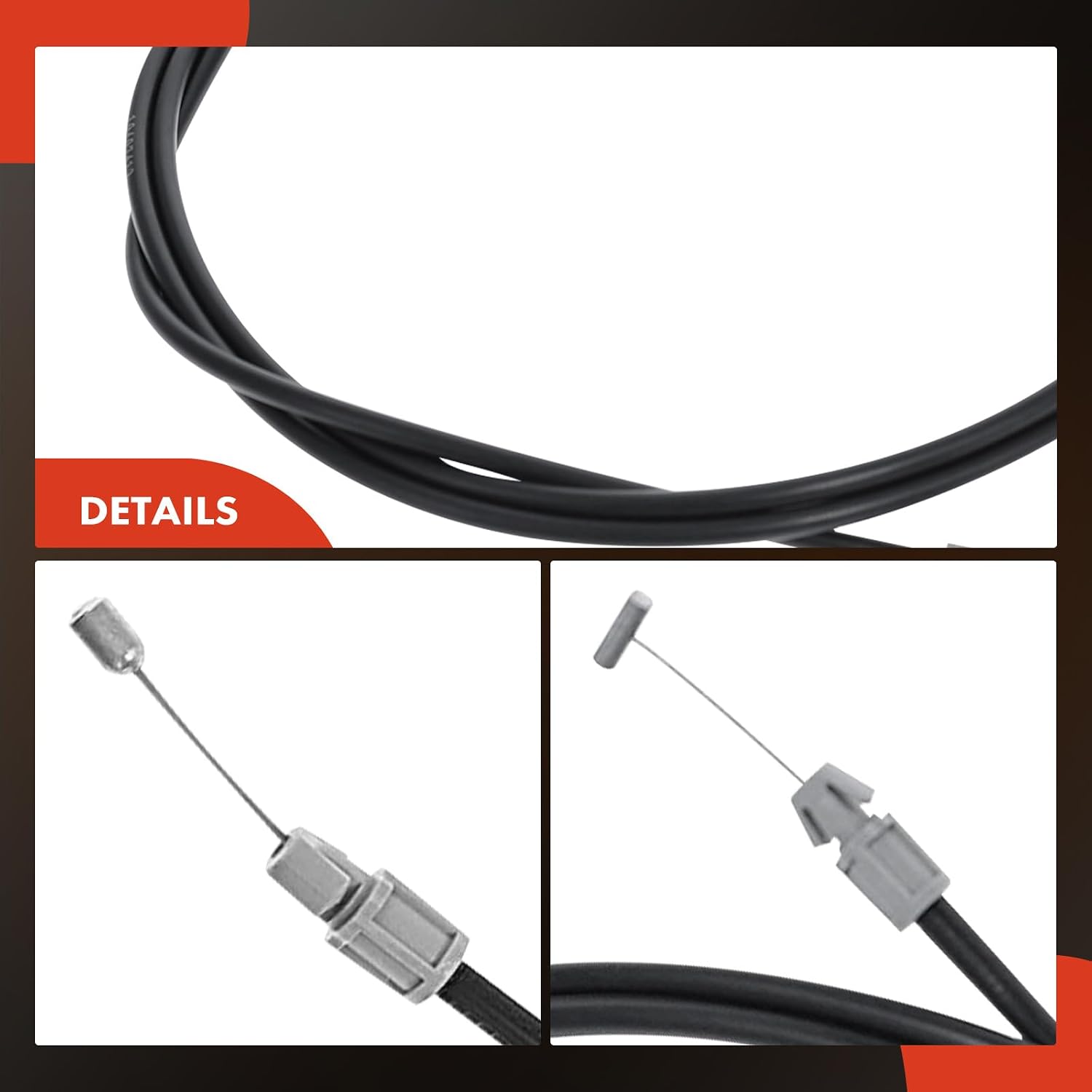 A-Premium Front Hood Latch Release Cable Without Handle Compatible with Chevrolet Impala 2000-2005, Monte Carlo 2000-2005 & Buick Regal 1997-2004, Century 1997-2005, 111.5 Inch, Replace# 10407412