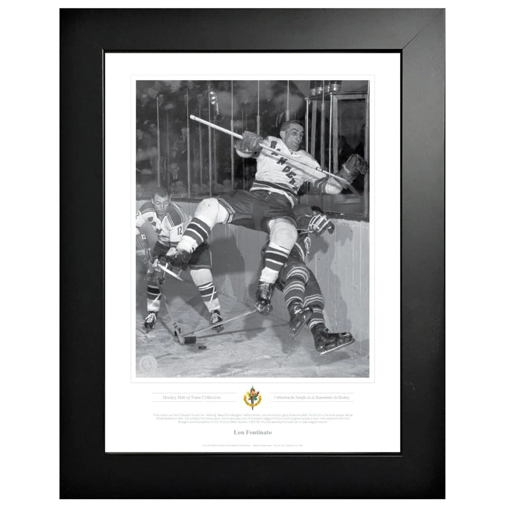 New York Rangers Memorabilia - Lou Fantinato Air Born Black & White Classic - 12