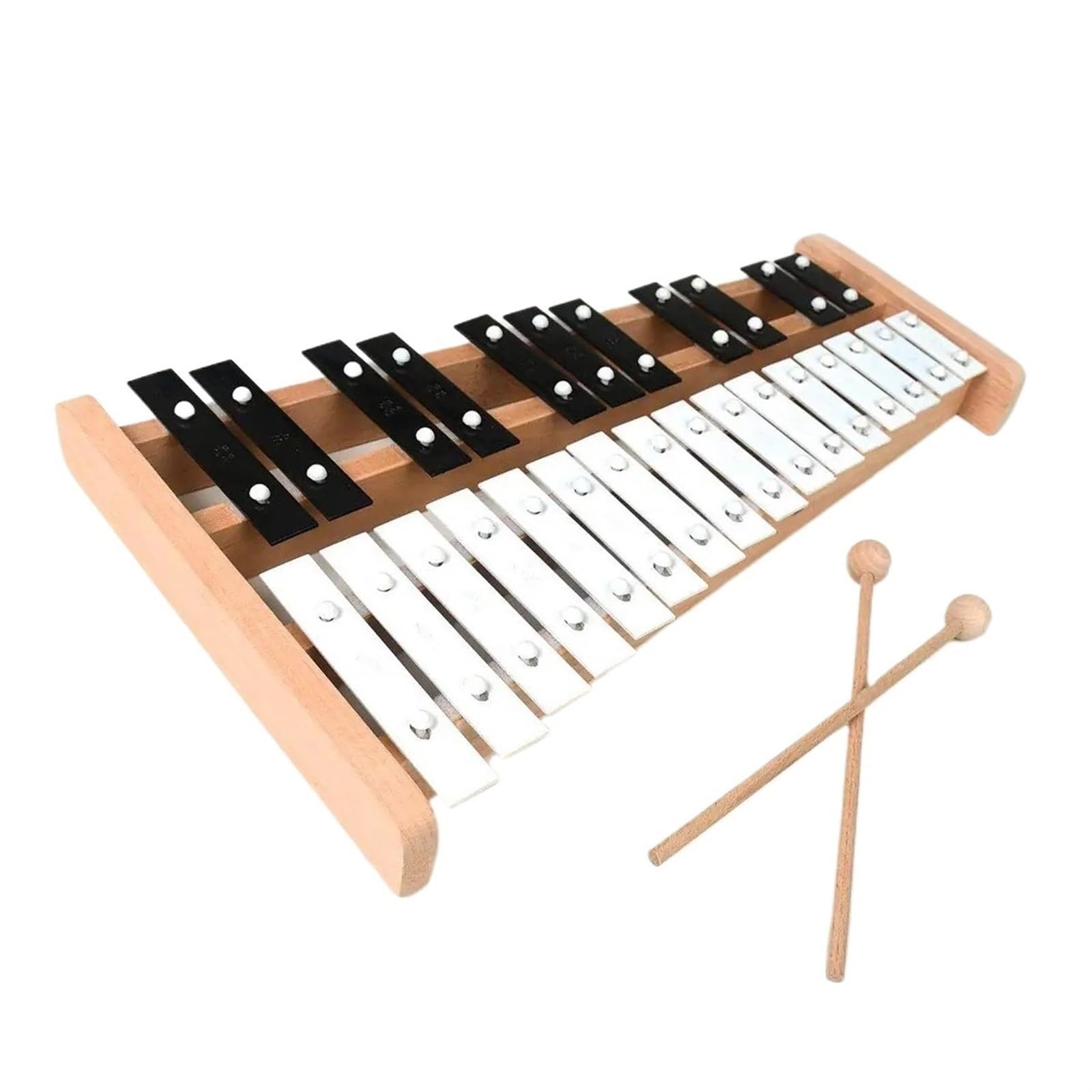 Xylophone Xylophone Professionnel En Bois Instruments De Percussion Xylophone Avec 25 Notes(Black)