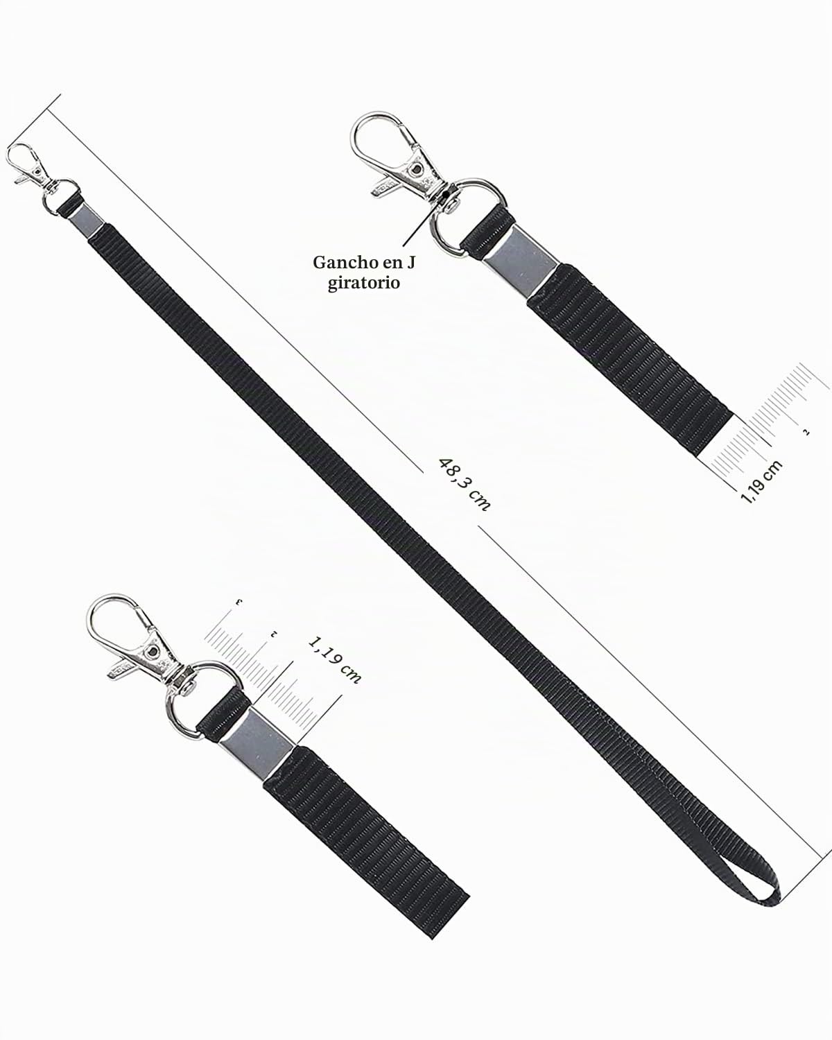Teskyer 3 Piezas Porta Tarjetas Identificativas con Cordón, Transparente, Impermeable, Plástico, Suave, con Cremallera Resellable, Negro