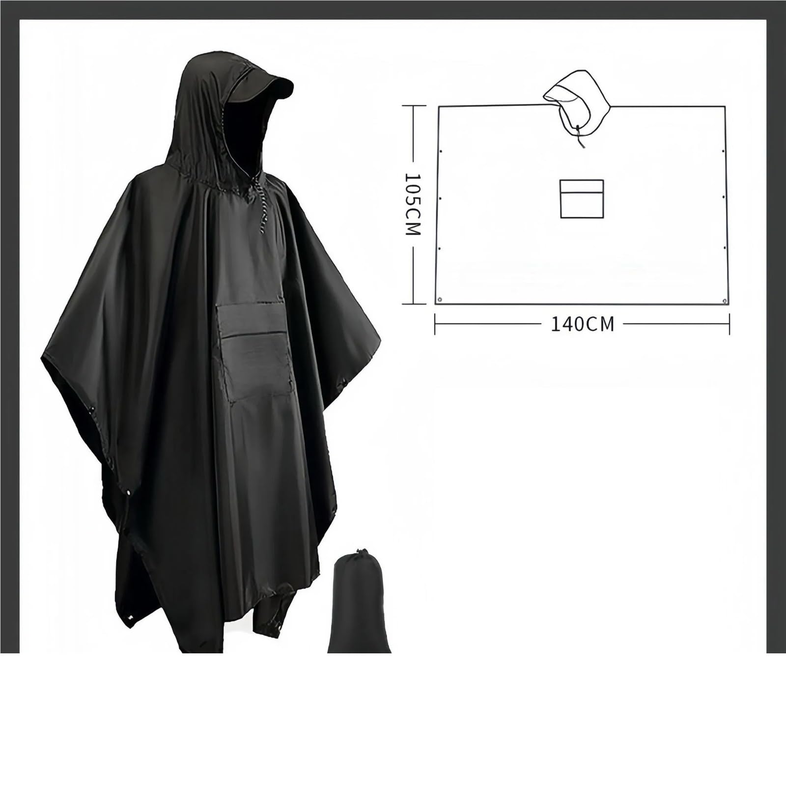 1 pz Poncho impermeabile da uomo for la pioggia Impermeabile for donna moto motociclista