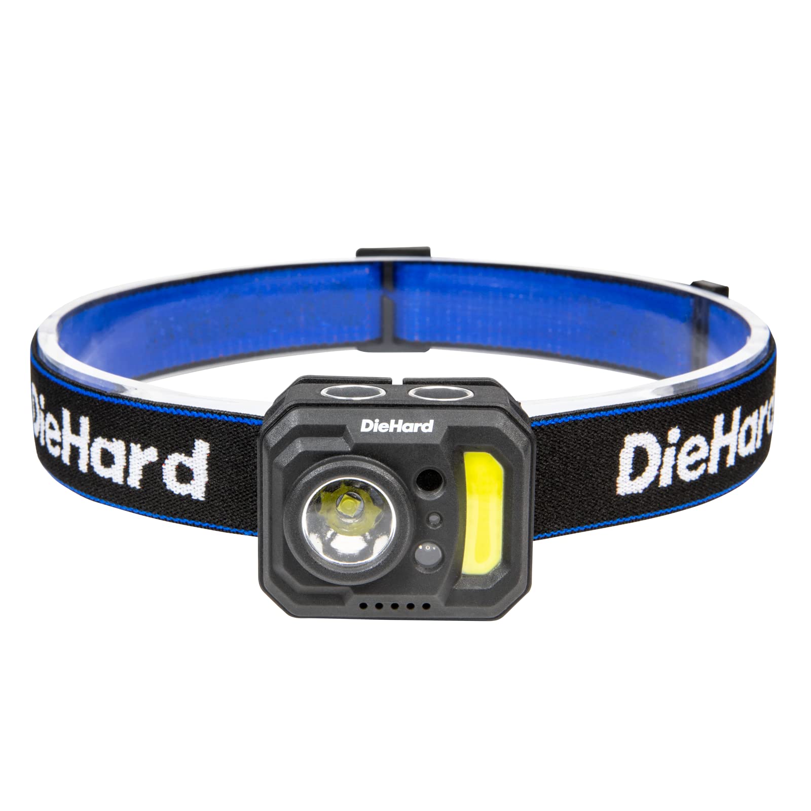 DieHard 41-6642 375-Lumen Water-Resistant Motion-Activated Rechargeable COB LED Headlamp, Black
