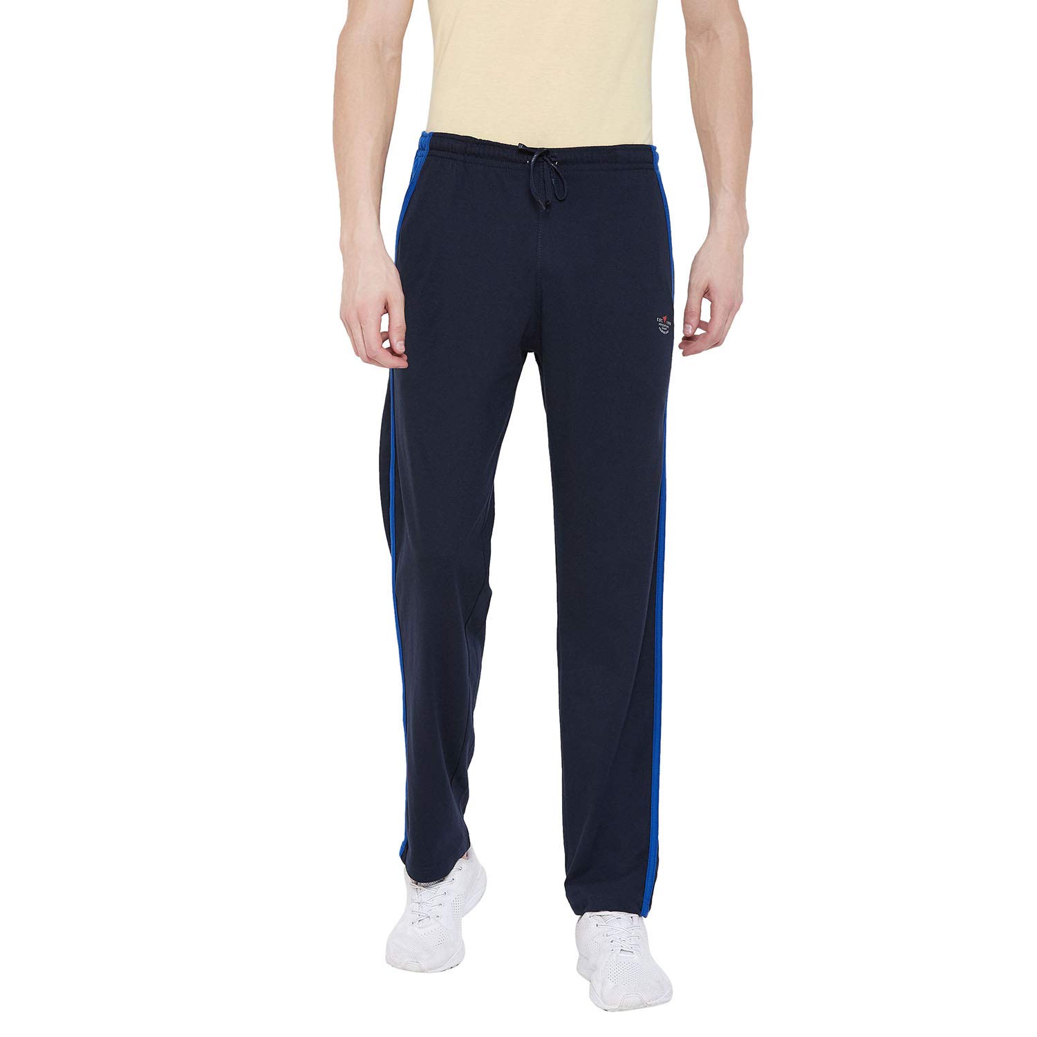 Mens Cotton Navy Trackpant-image-41