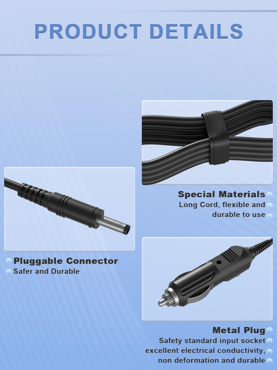 12 V Car Power Cord kompatybilny z Inogen One G2 G3 G4 G5