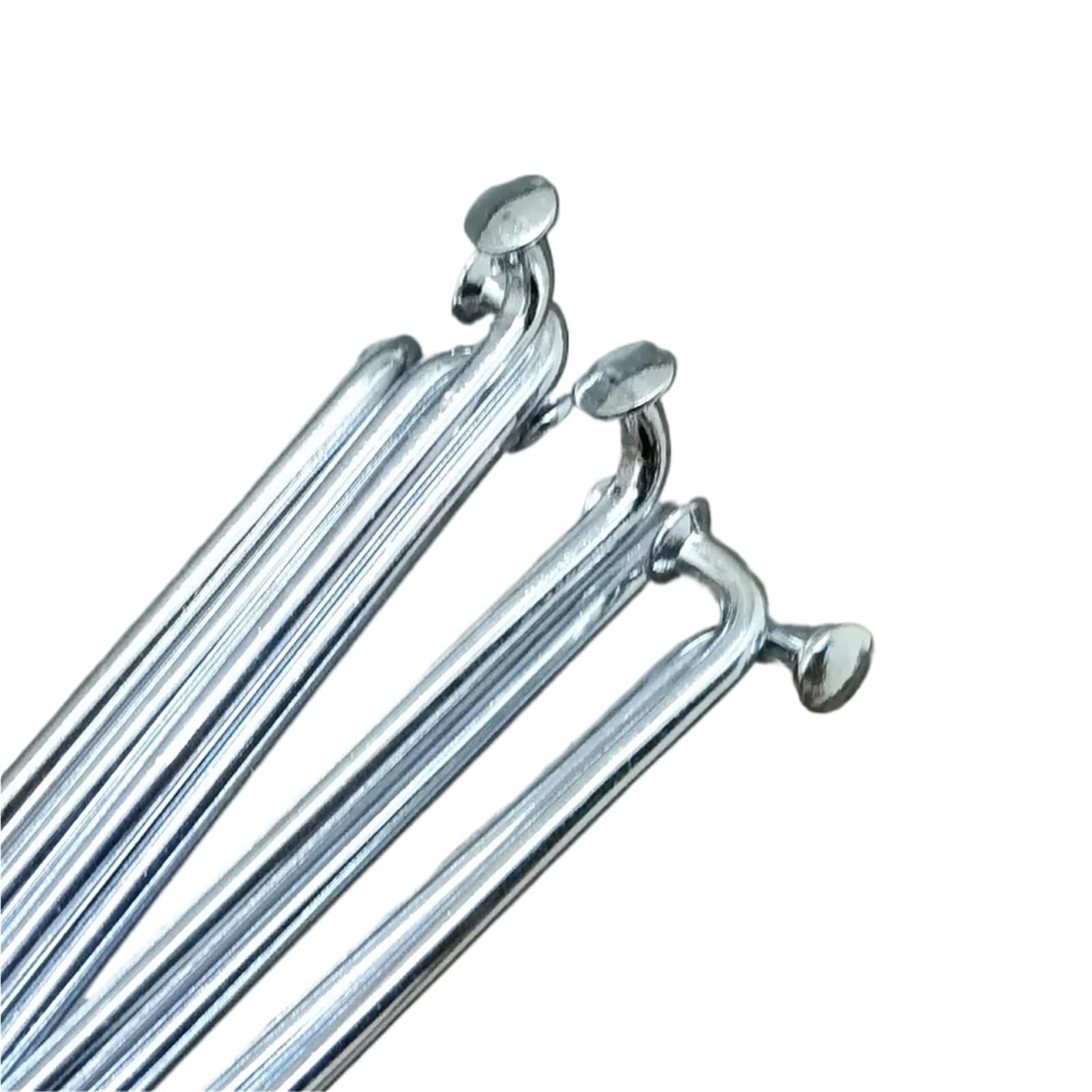 36 szprych do roweru elektrycznego i motocyklowego, 10 g, 3,18 mm, J-Bend – zakres długości 100–230 mm, wytrzymałe stalowe szprychy z sutkami do roweru elektrycznego, skutera (3,18 mm x 165 mm)