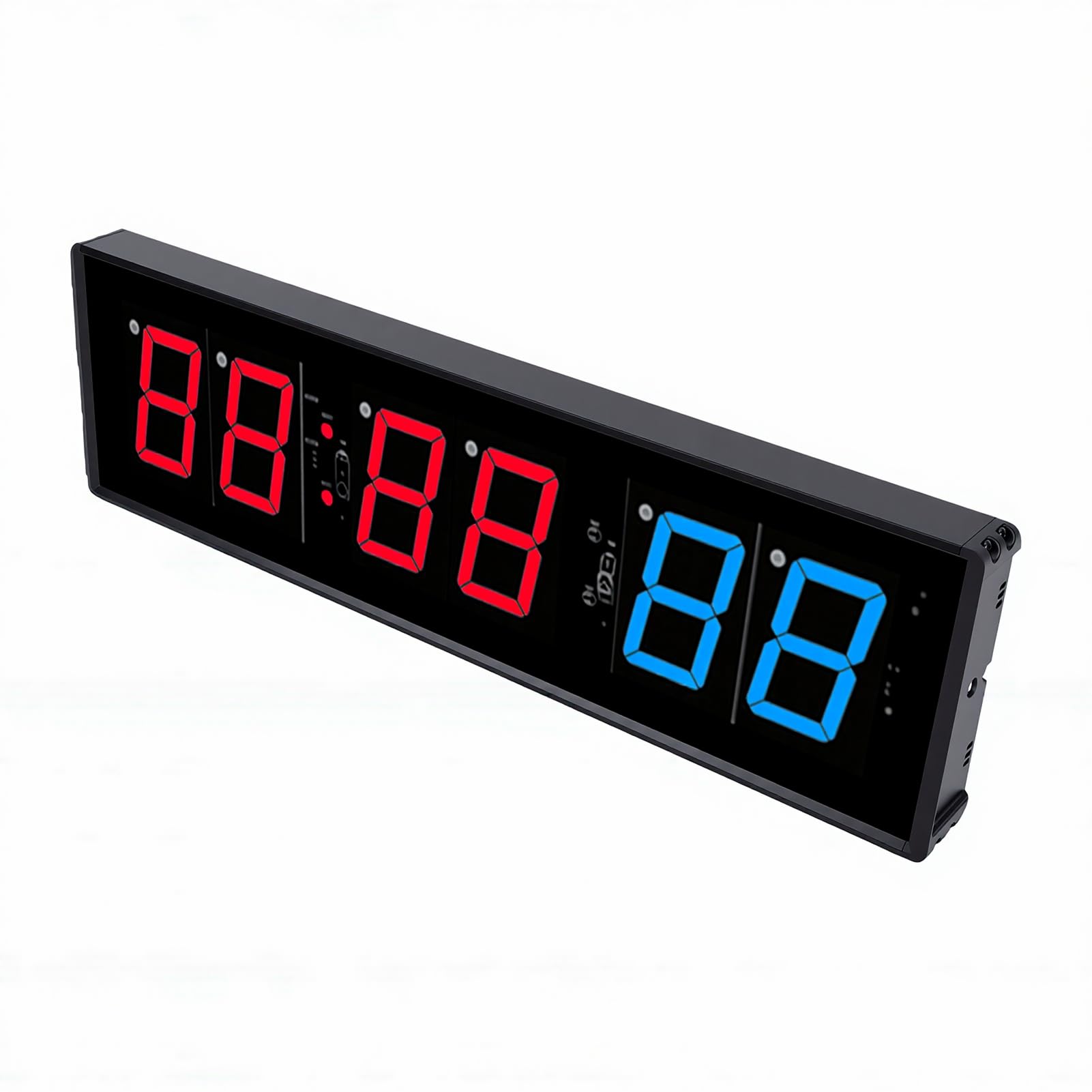 Sxhlseller Temporizador de Gimnasio Reloj de Pared Digital Grande con Pantalla LED, Cronómetro de Cuenta Atrás, Temporizador de Entrenamiento de Intervalo con Control Remoto,