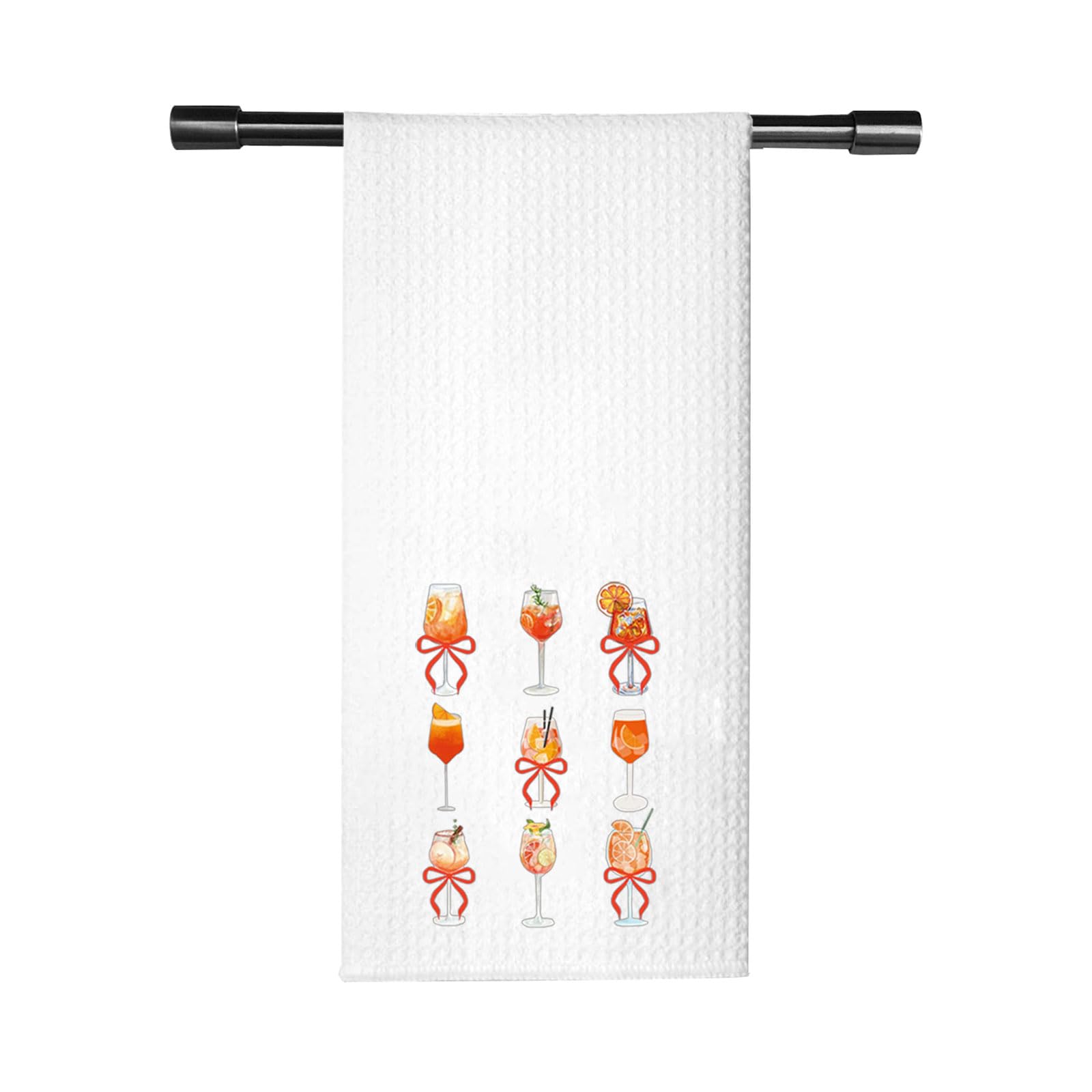 Serviette à cocktail Aperol Spritz et nœud coquette de cuisine