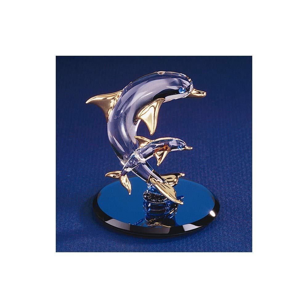 Amazon.com: Dolphin & Baby Glass Figurine : Home & Kitchen