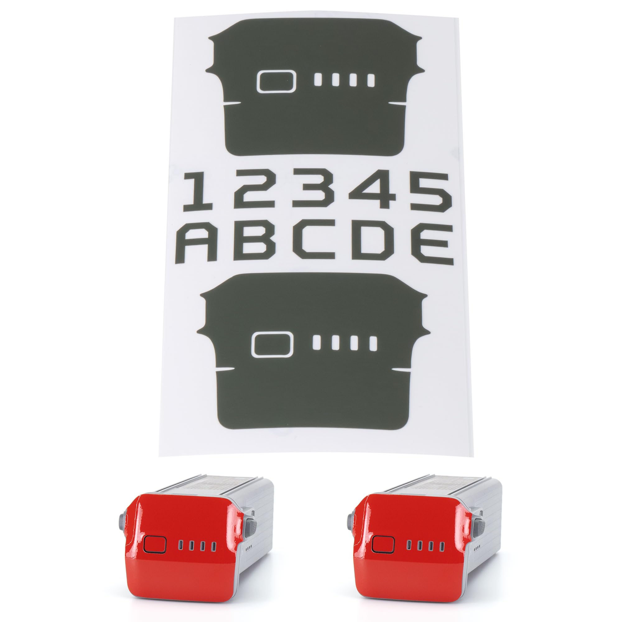 WRAPGRADE Skin Stickers Compatible with DJI Air 3 | Two Batteries (Army Green)