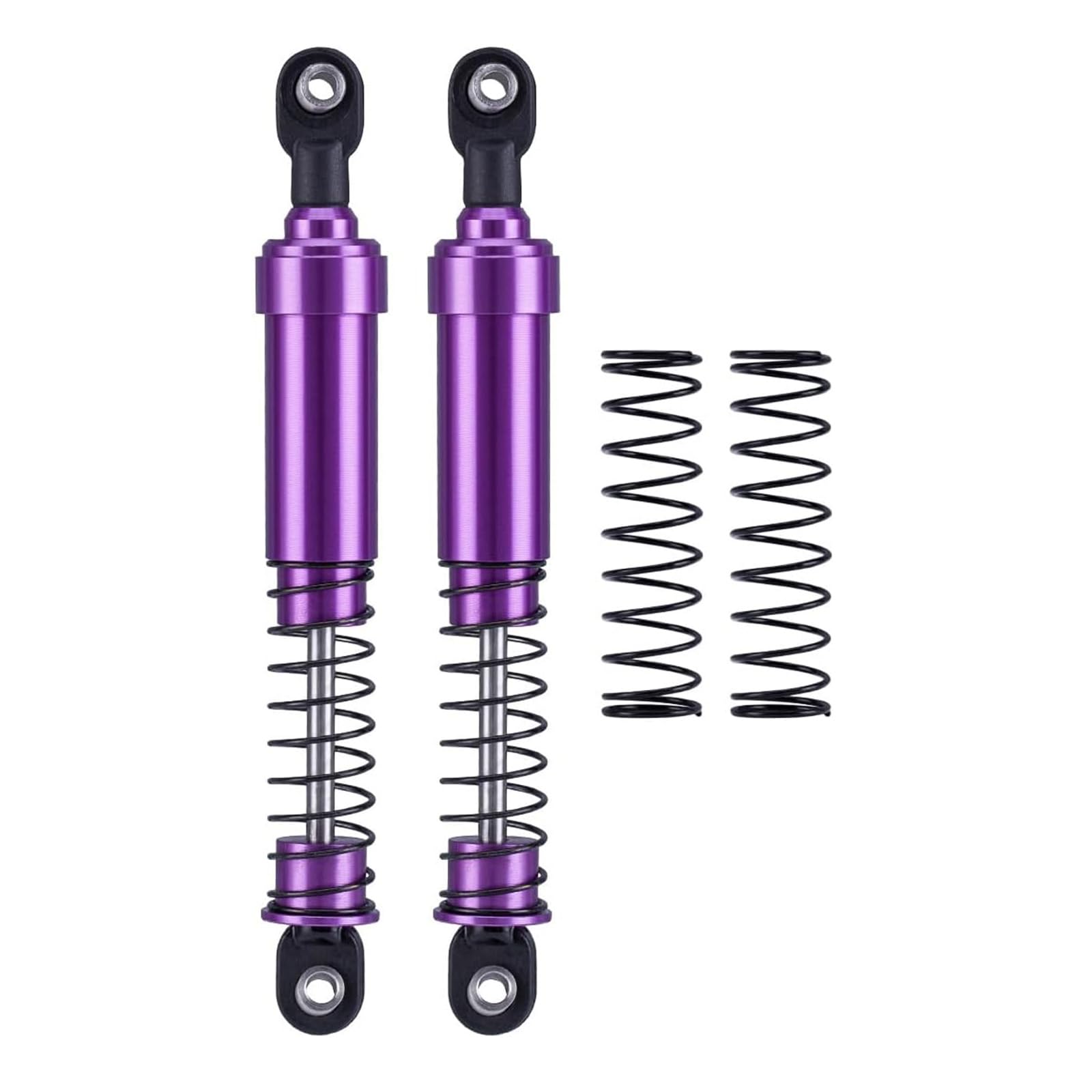 75mm-115mm Big Bore Shocks, RC Crawler Shocks for 1/10 RC Crawler LCG Chassis Gspeed V3 Element Enduro SCX10 TRX4 Gamde R1 Comp Builds DIY (purple