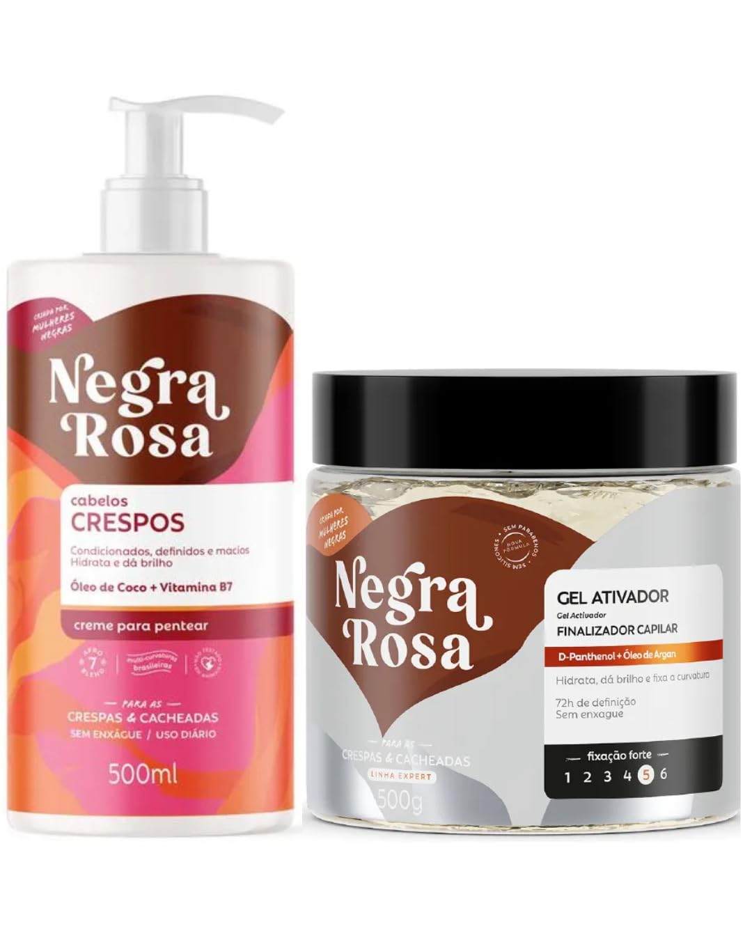 Kit Gel Ativador Finalizador Capilar + Creme de Pentear para