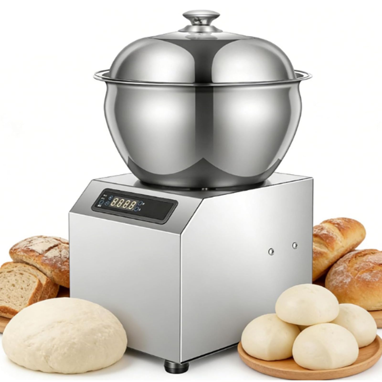Elektryczny Mikser Spiralny Z PodwóJnym Obrotem, WytrzymałY Mikser, Komercyjny Mikser Do Ciasta, Do Ciasta Dla Piekarni, Restauracji, Pizzerii 8kg