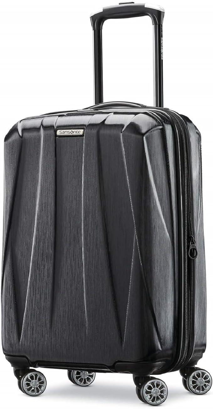 Samsonite Centric 2 Hardside Expandable Luggage with Spinners, Black, Carry-On 20-Inch