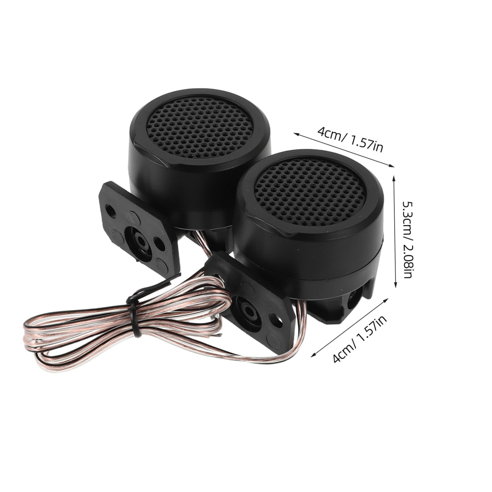 STOBAZA 1 Pair Car Tweeter Speakers Compact Round Loudspeakers for Car Audio System Easy Install Vehicle Stereo Accessories Authentic Sound Quality Upgrade