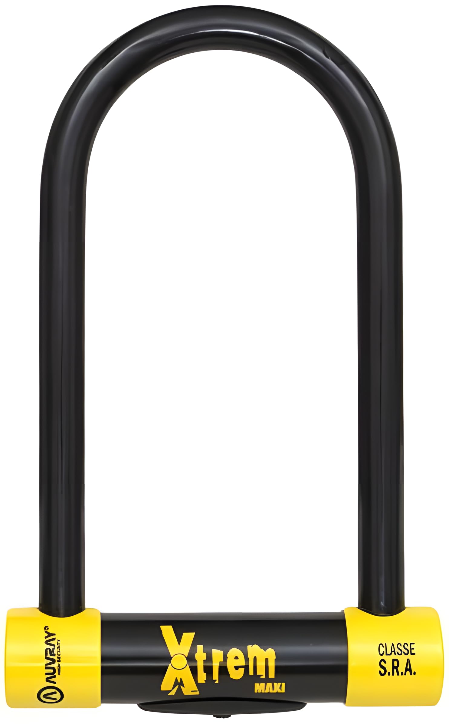 AUVRAY XTREM Antivol U Moto Haute Sécurité SRA 110x230 mm – Anse Acier Cémenté 18 mm, Double Verrouillage, Serrure Anti-Crochetage – 3 Clés – Antivol Moto Scooter