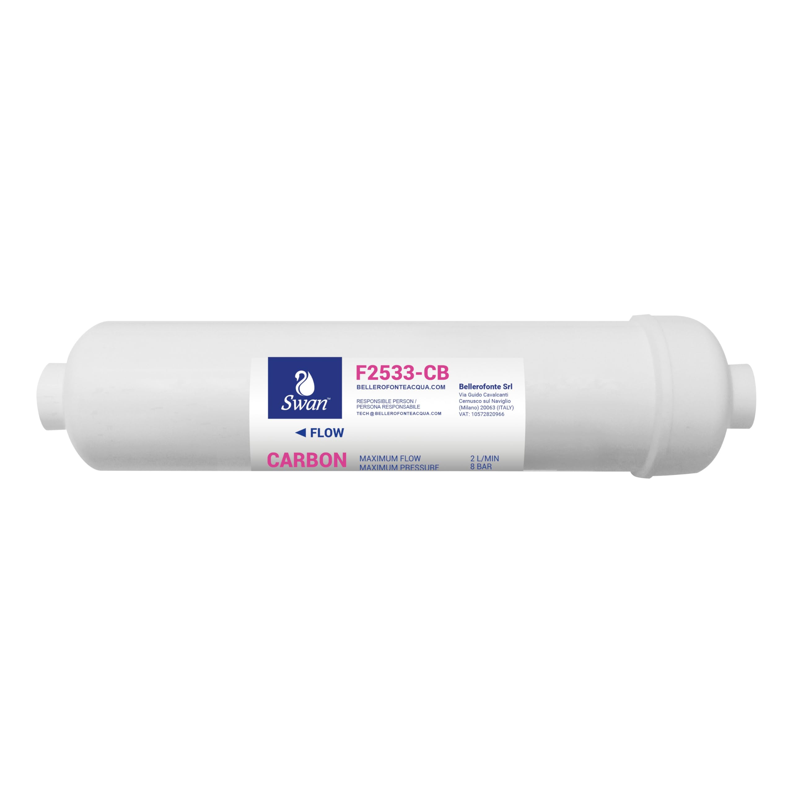 Set Filtri Acqua Osmosi Inversa | 2 Pezzi, Plastica e Carbone Attivo | Doppio Stadio, Filtro Sedimenti e Carbone | Riduzione Sabbia, Cloro e Purificazione Acqua Potabile, 10 Pollici