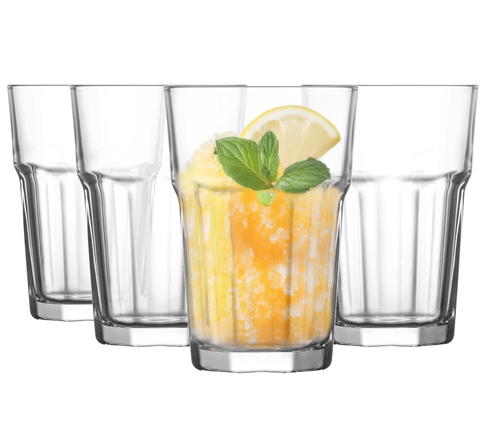 Glasmark KROSNO 1992 Glass Water Glass 350 ml Robust Dishwasher Safe High Gloss Transparent