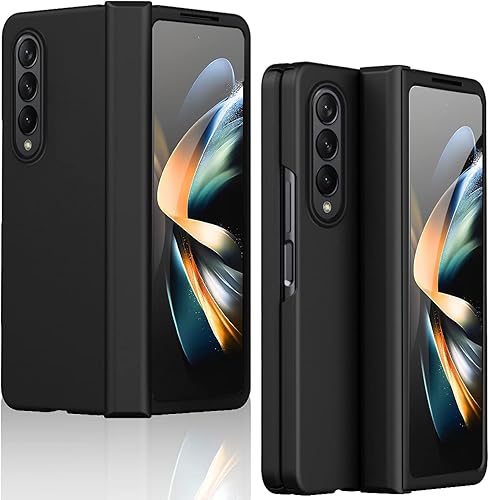 Miimall Funda compatible con Samsung Galaxy Z Fold 4 2022, funda protectora completa con bisagras, funda protectora plegable gratuita, anticaídas, a