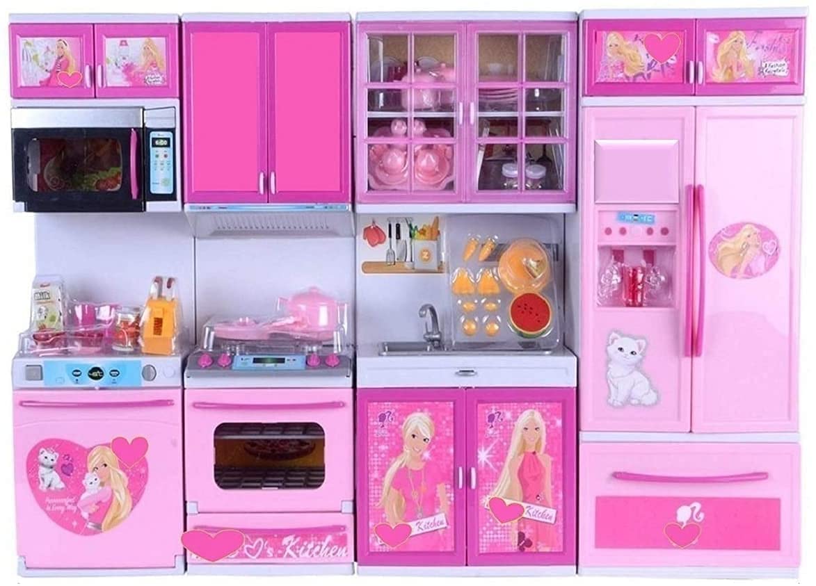 KAIRAV ENTERPRISE 4 Door Station Kitchen Set Battery Operated Pretend World Dream House Compartments with Operable Doors Tool fold Cooking Play Luxury Lights Musical Kitchen Toys for Kids (Multi) (B0CYQ86TZD) Amazon Price History, Amazon Price Tracker