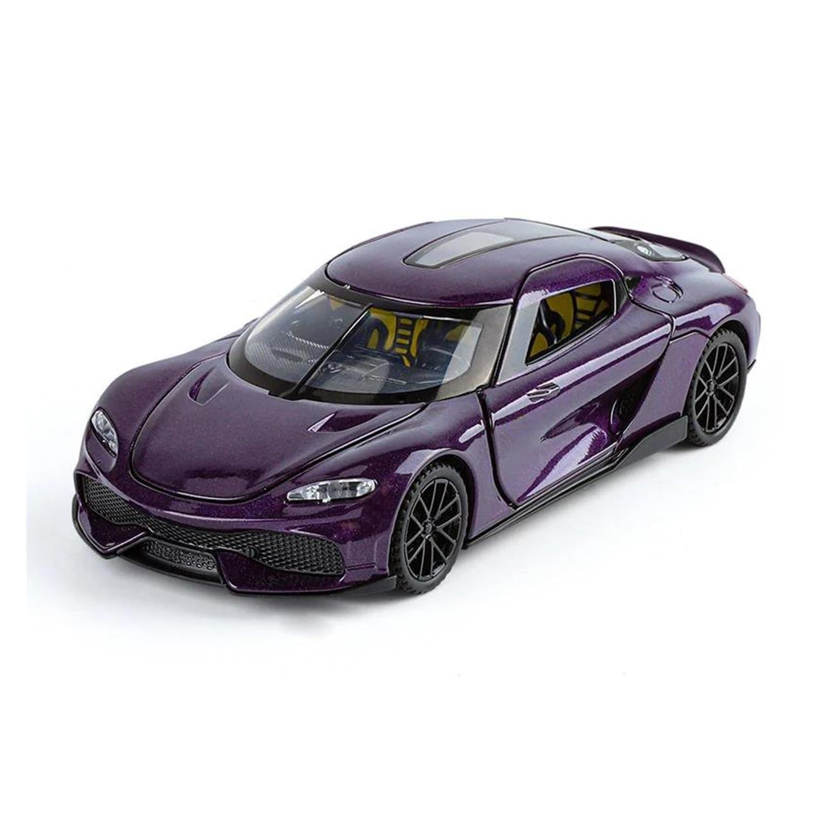 Uifcog Purple Die Cast Collectible Car Model For Gemera Gt Diecast Model Car