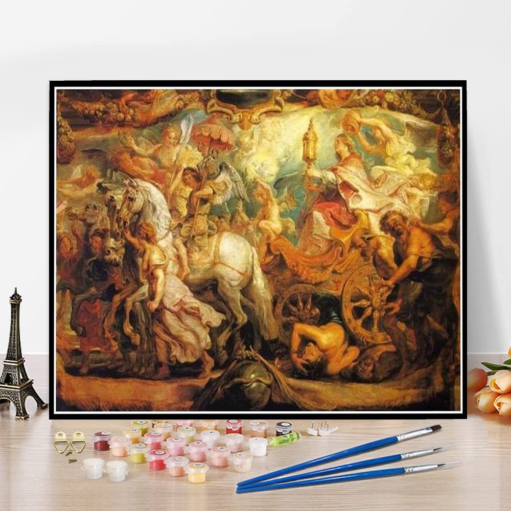 Hhydzq Paint By Numbers For Adult Kits The Triumph Of The Church Painting By Peter Paul Rubens Paint By Number Kit On Canvas For Beginners