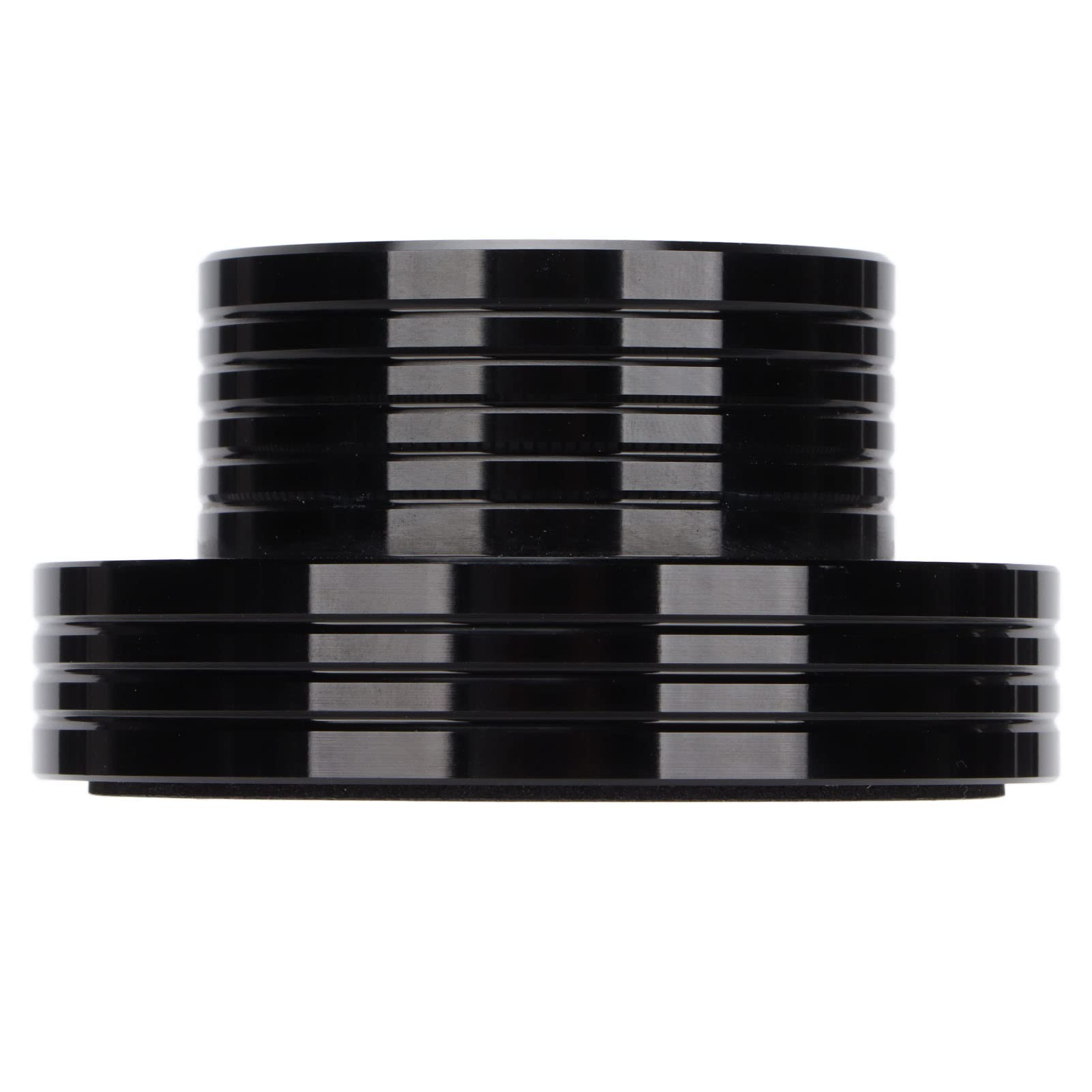 XINL Stabilizzatore del Peso del Disco, Morsetto per Dischi in Vinile, Pad Inferiore Morbido stabilizzato, riduzione del Rumore della velocità per Giradischi LP(Nero)