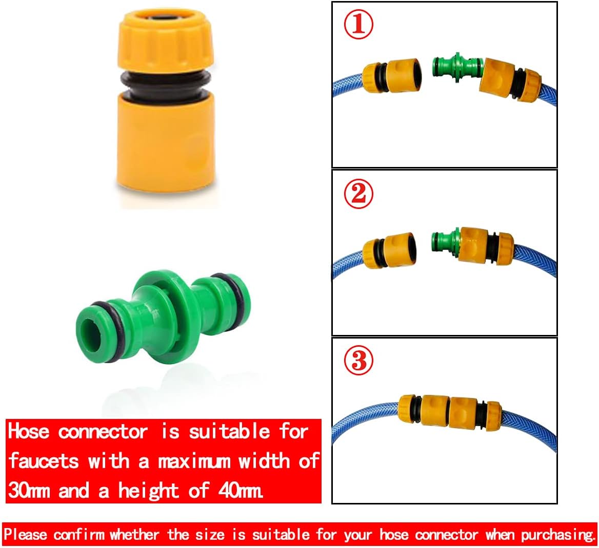 Kitchen Tap Hose Connector, Universal Hose Tap Connector, Hose Tap