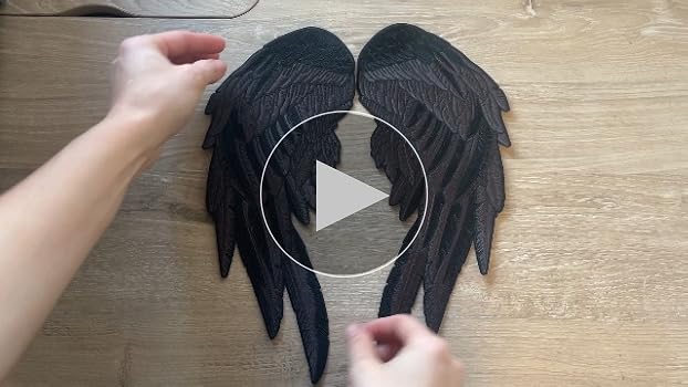 Amazon.com: Midnight Black Angel Wings 12” | 