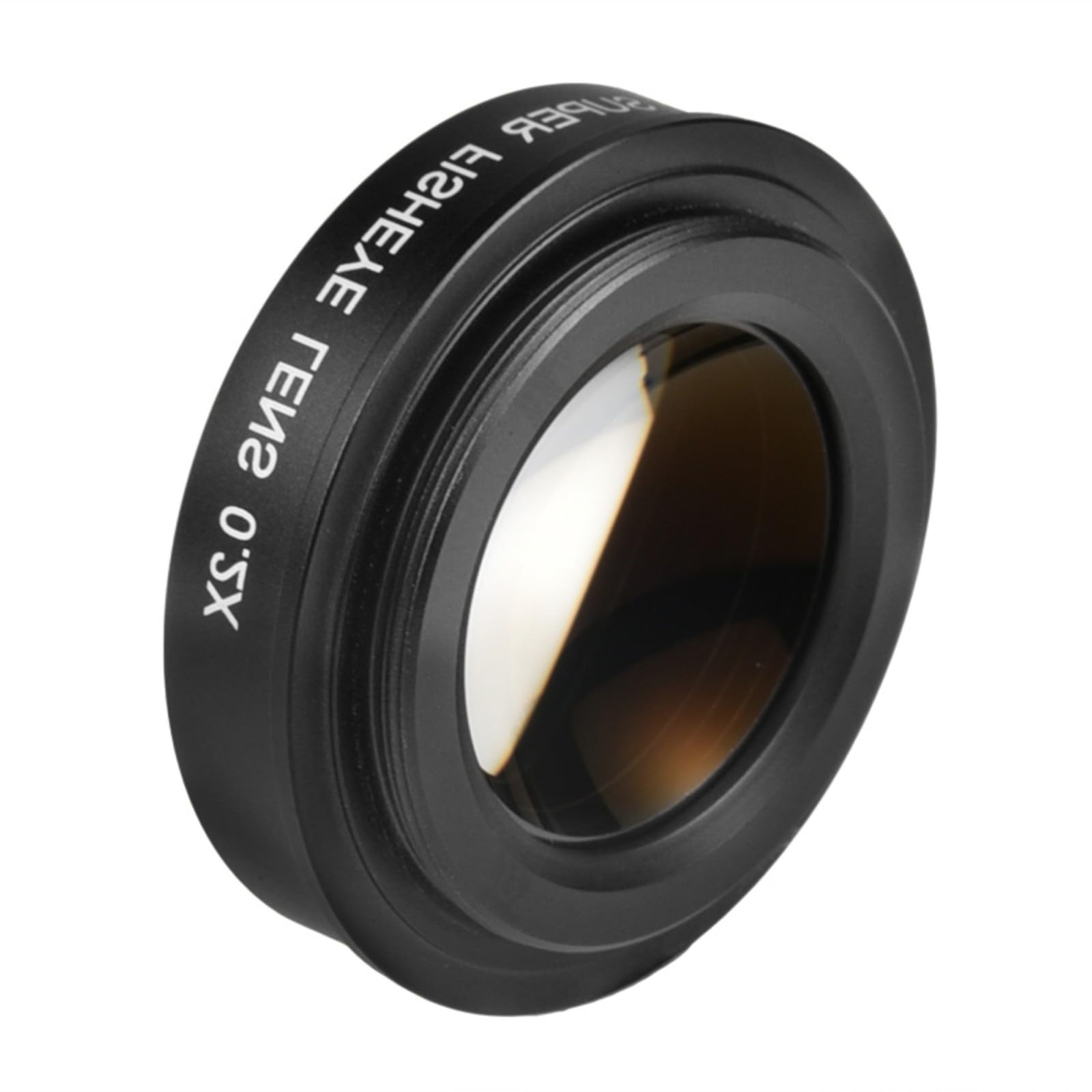Abgewinkeltes 37-mm-0, 2-Fach Fisheye Objektiv für Action Kameras, Sportfotografie, 37-mm Filtergewinde, Low Profile Weitwinkelobjektiv für Action Kameras