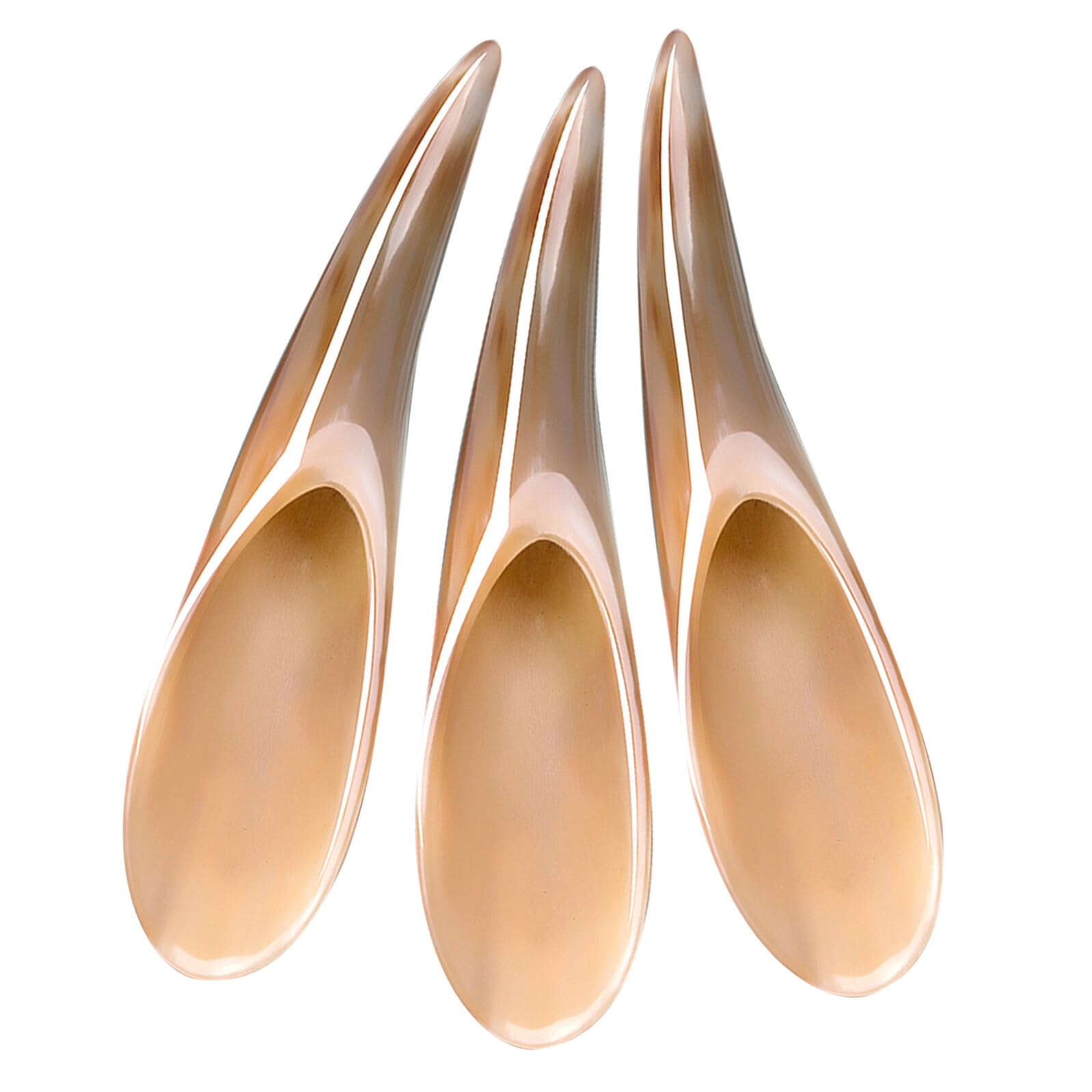Strumento Gua Sha in Corno di Bue 3 Pezzi – Massaggiatore Raschiante Portatile per Viso Collo e Schiena – Dispositivo di Bellezza per Massaggio Preciso e Rilassamento Muscolare
