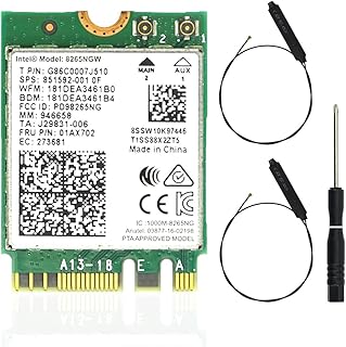 for Intel Wireless-AC 8265 Dual Band 2.4G/5Ghz WiFi Bluetooth WLAN for 8265NGW NGFF 802.11ac 867Mbps 2x2 MU-MIMO BT 4.2 Card