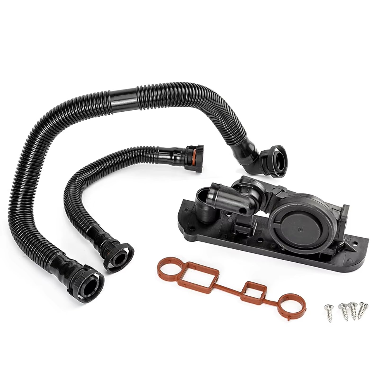 Dfghtrd One Color Breather Hose Compatible With A3 For Sportback 8Pa 2004-2013 For A4 8Ec B7 2005-2008 Auto Crankcase Vent Valve Pcv Hose Kit 06F129101c 06F103235