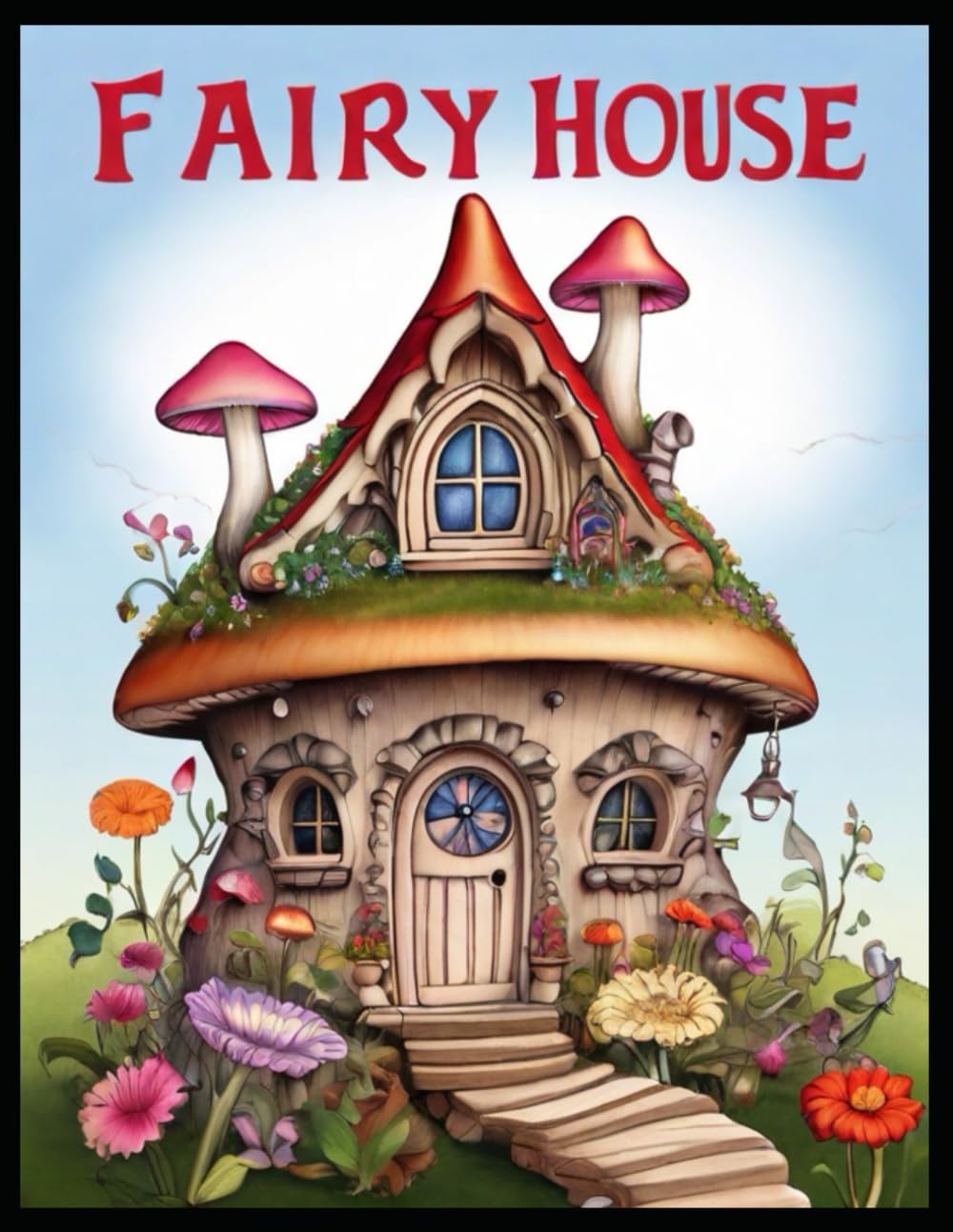 Fantasy Fairy Home Coloring Book.