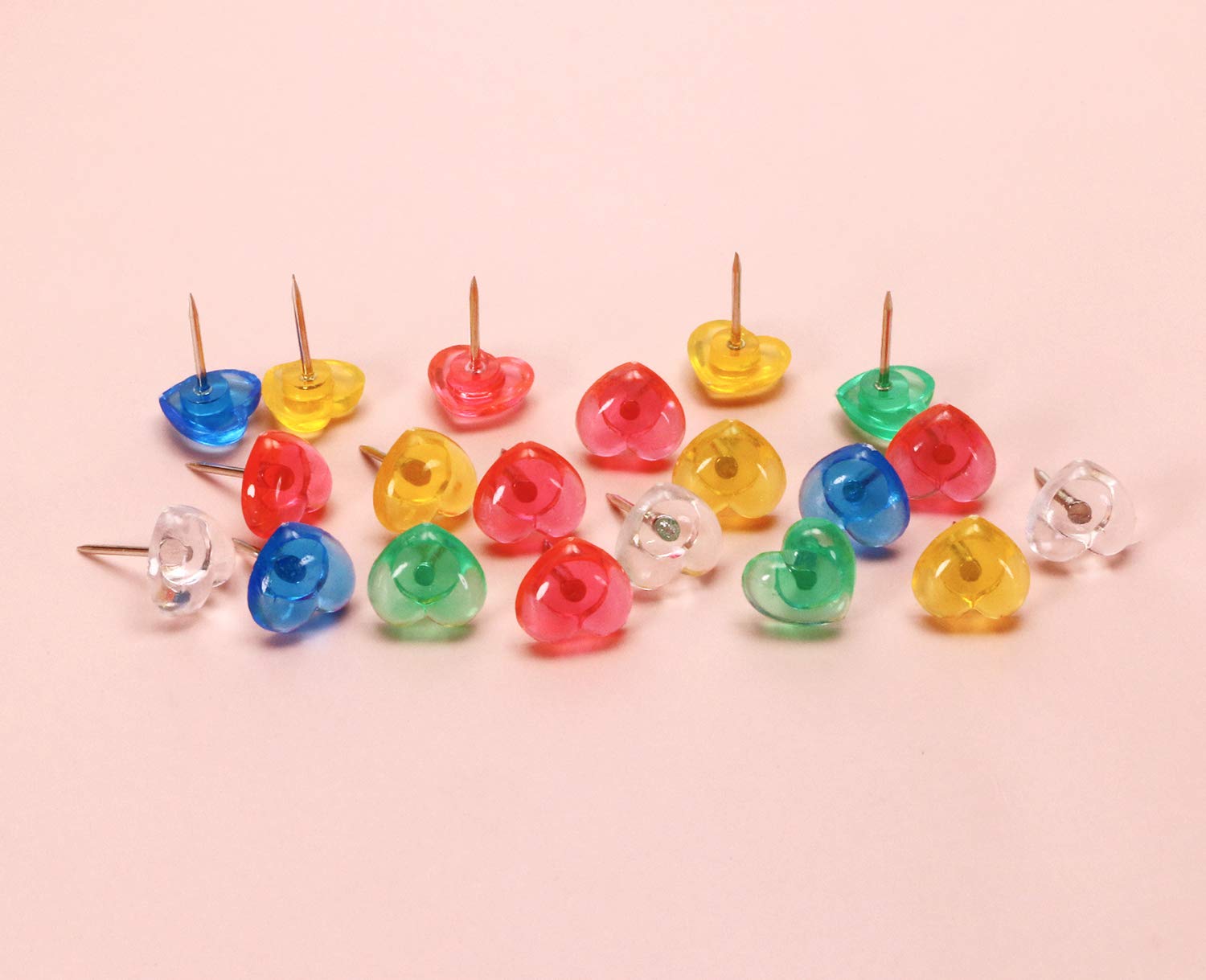 Amazon.co.jp: ONLYKXY プッシュピンタック100個 プラスチック製ラブ
