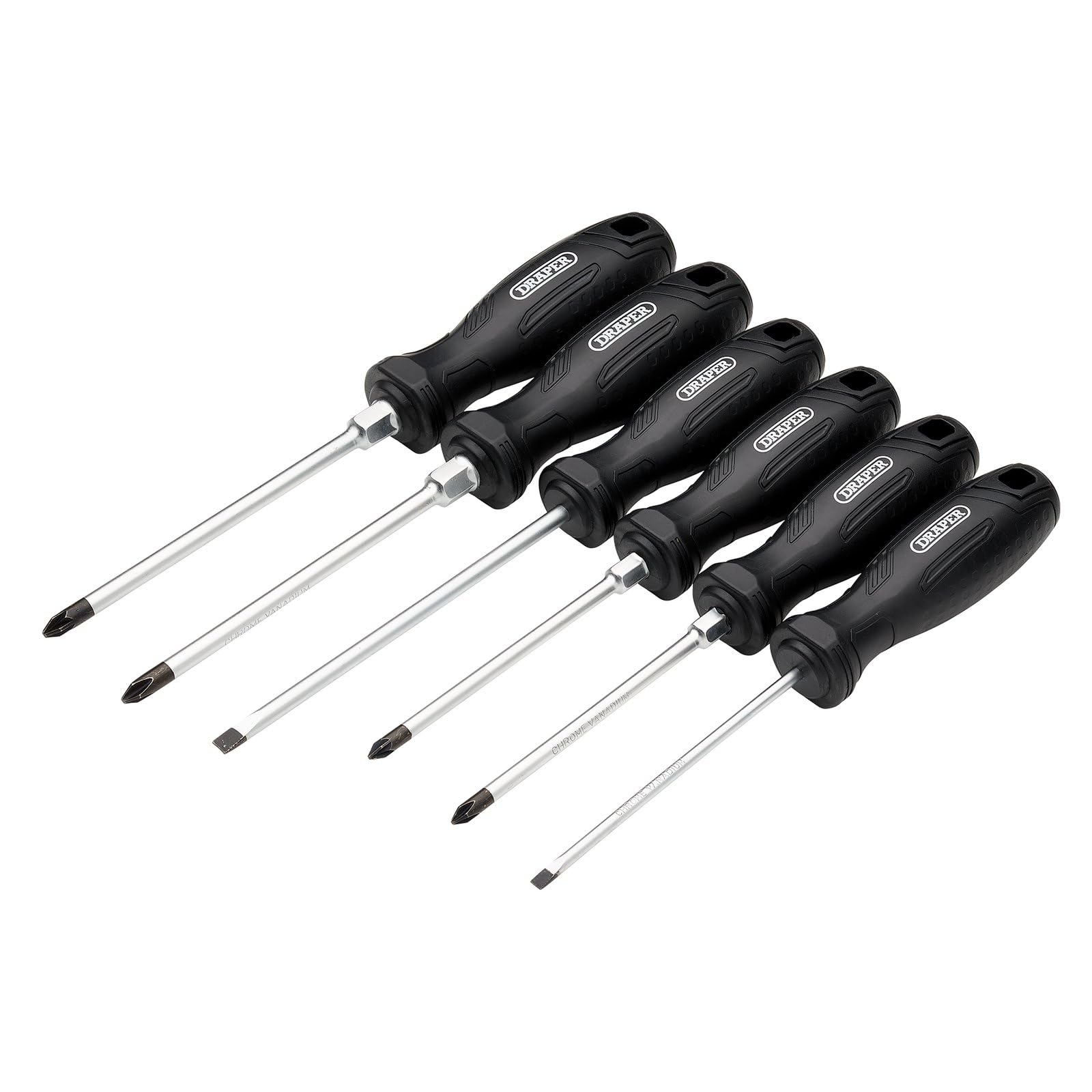 Draper Hard Grip Screwdriver Set (6 Piece) 13582 from B&Q