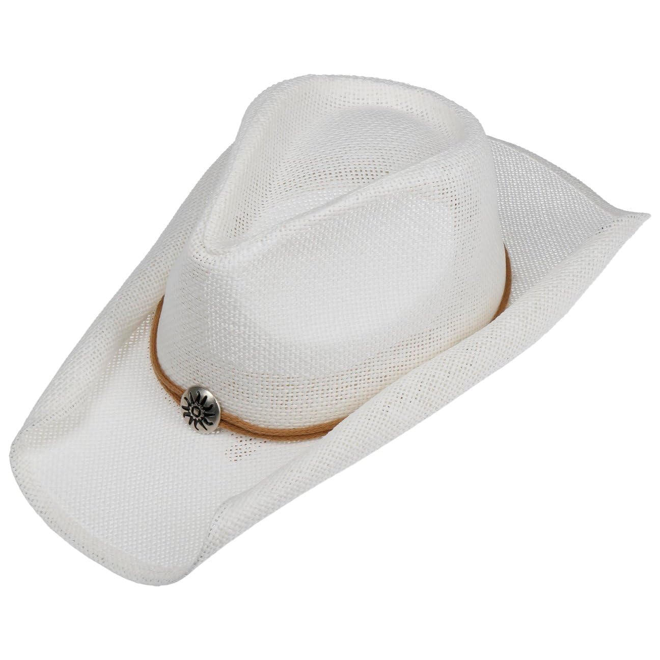 Lipodo Chapeau en Paille Vescadosa Western Femme/Homme - D'Ete de Cowboy Soleil Printemps-ete Ete