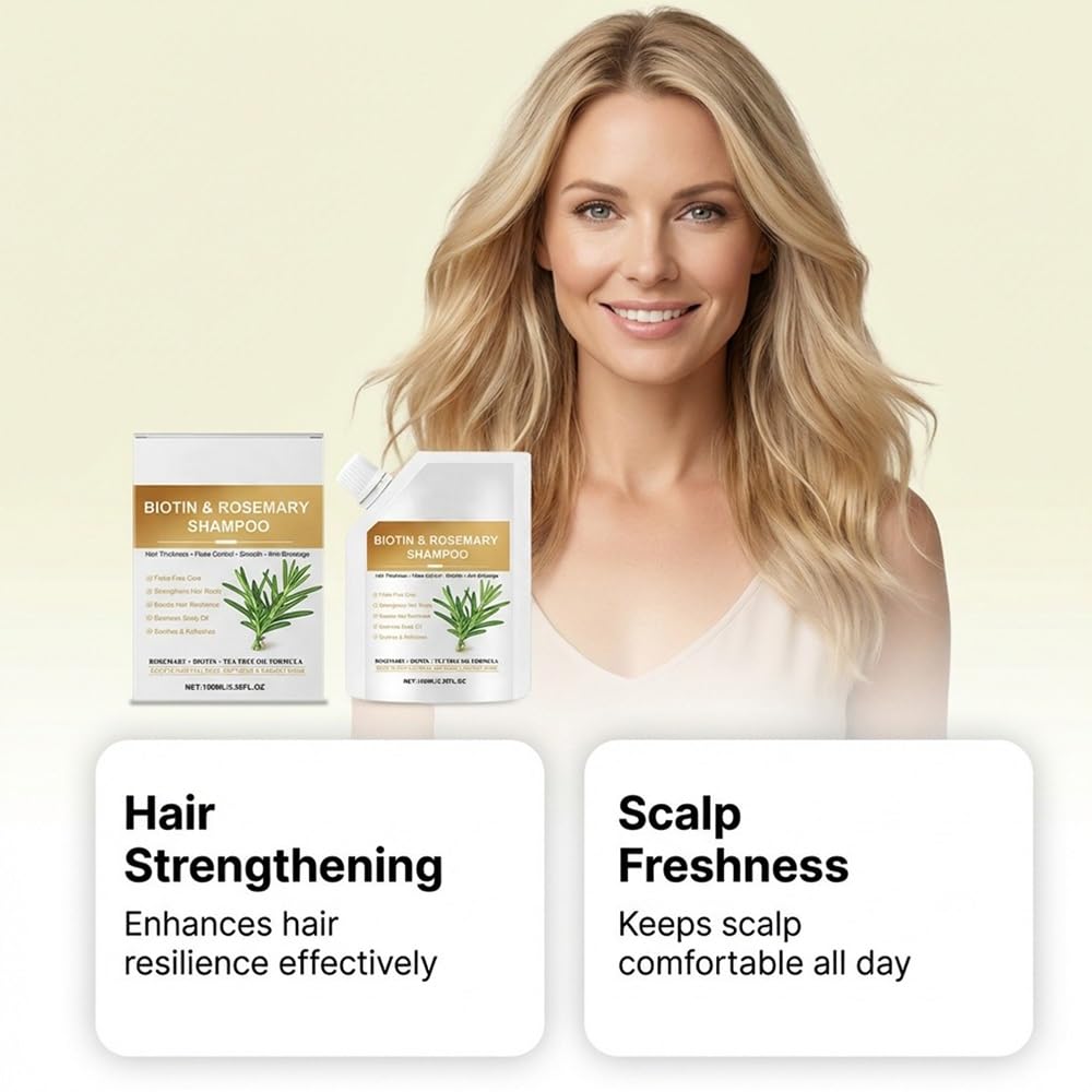 Shampoo volumizzante rinfrescante for capelli, detergente delicato for capelli lisci e resistenti(2PCS)