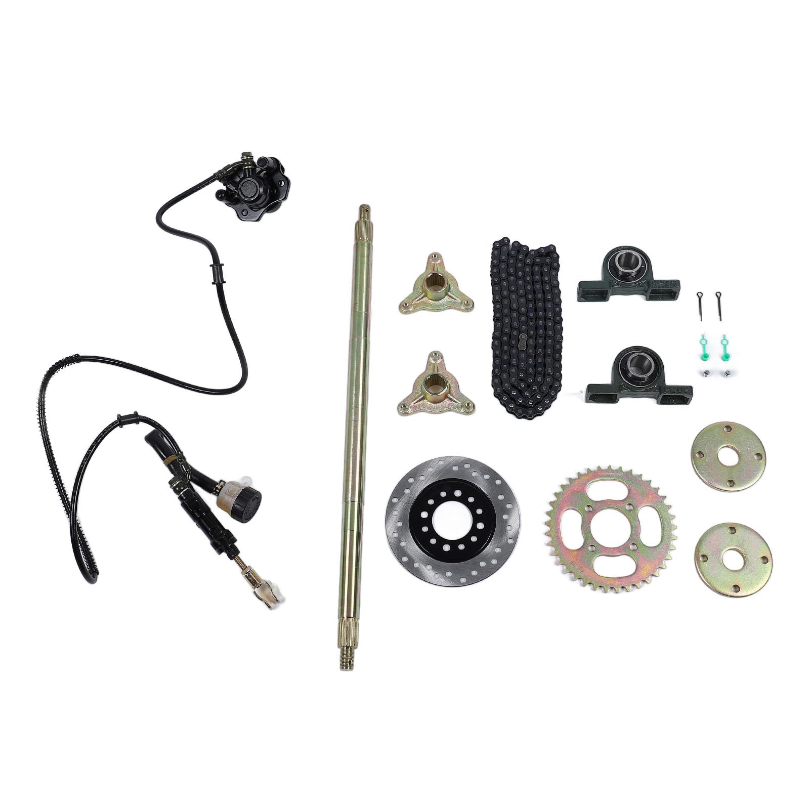 Go Kart Senzo Bremsscheiben Träger Schwarz 8mm KeyAEQ-DC50B Rennen