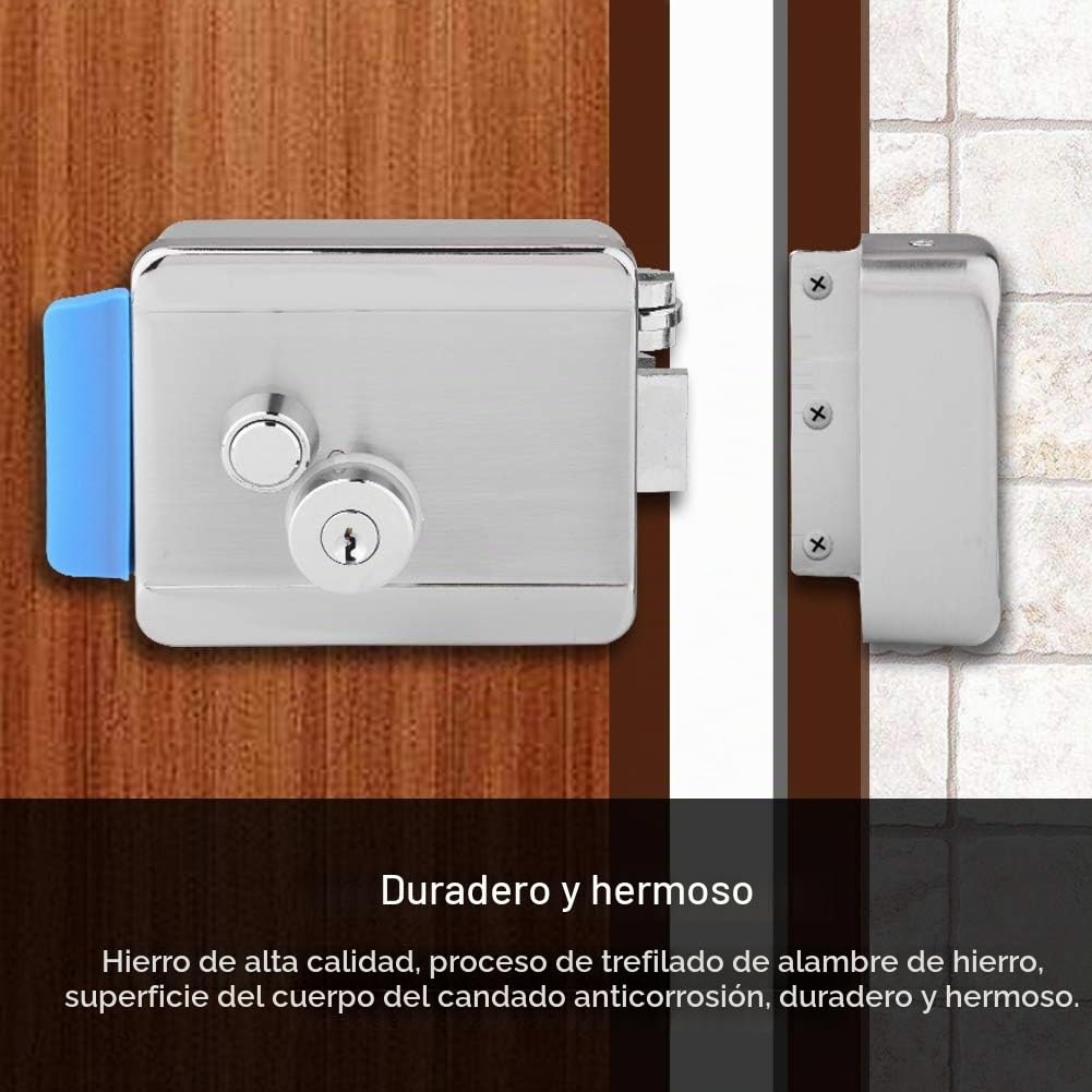Sonew Cerradura de Seguridad Invisible para Puerta, Cerradura Eléctrica de Seguridad, Cerradura Eléctrica de La Puerta de Control, para El Kit Del de Control de Acceso de La Puerta
