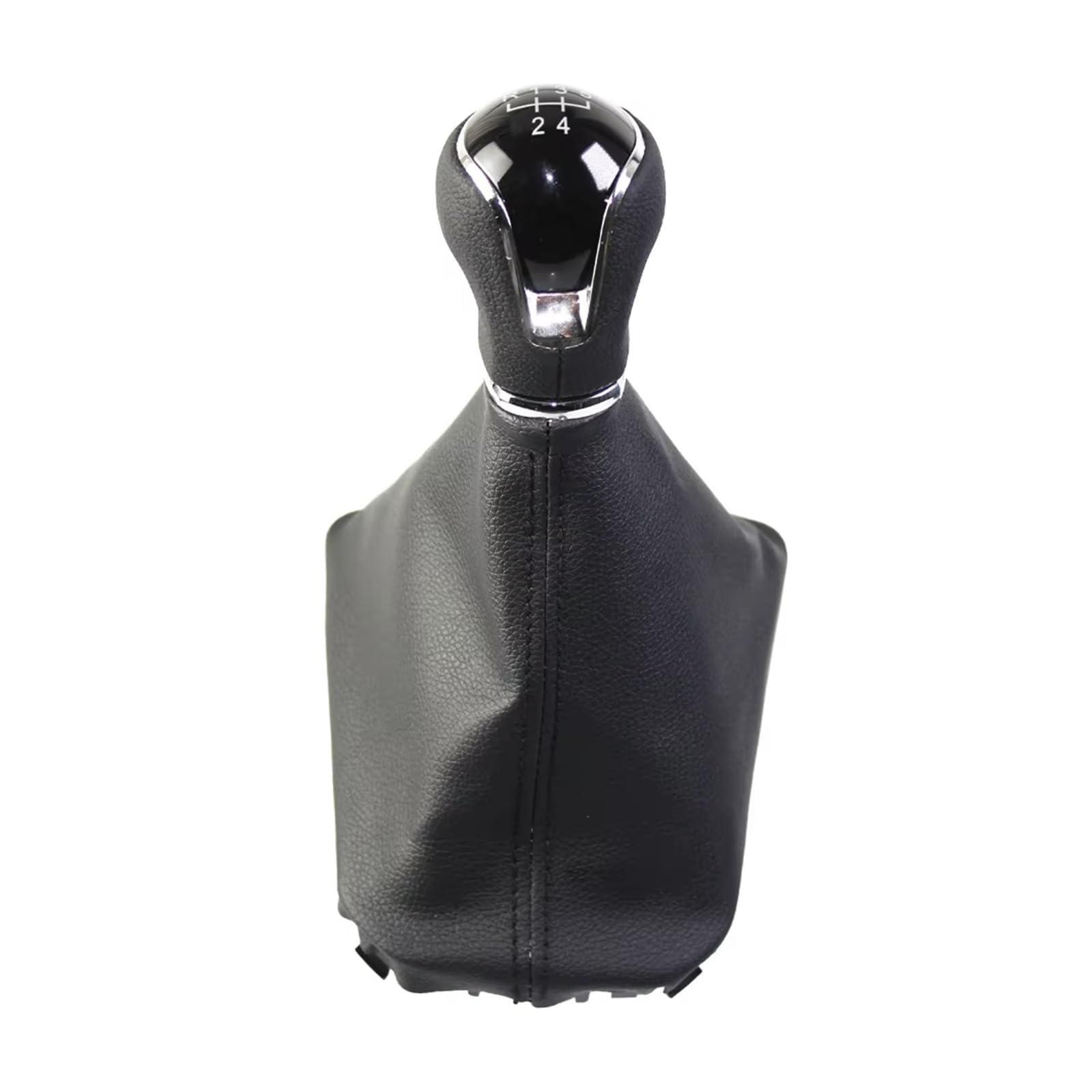 Ouvecr 5 Speed Car Shift Gear Knob Handle 6F0711113n For Seat For Ibiza V 6F For Arona Kj 2017-2025 Lhd 5/6 Speed Gear Shift Knob With Leather Shifter Gaiter Boot Cover Gear Shift Cover(5 Speed)