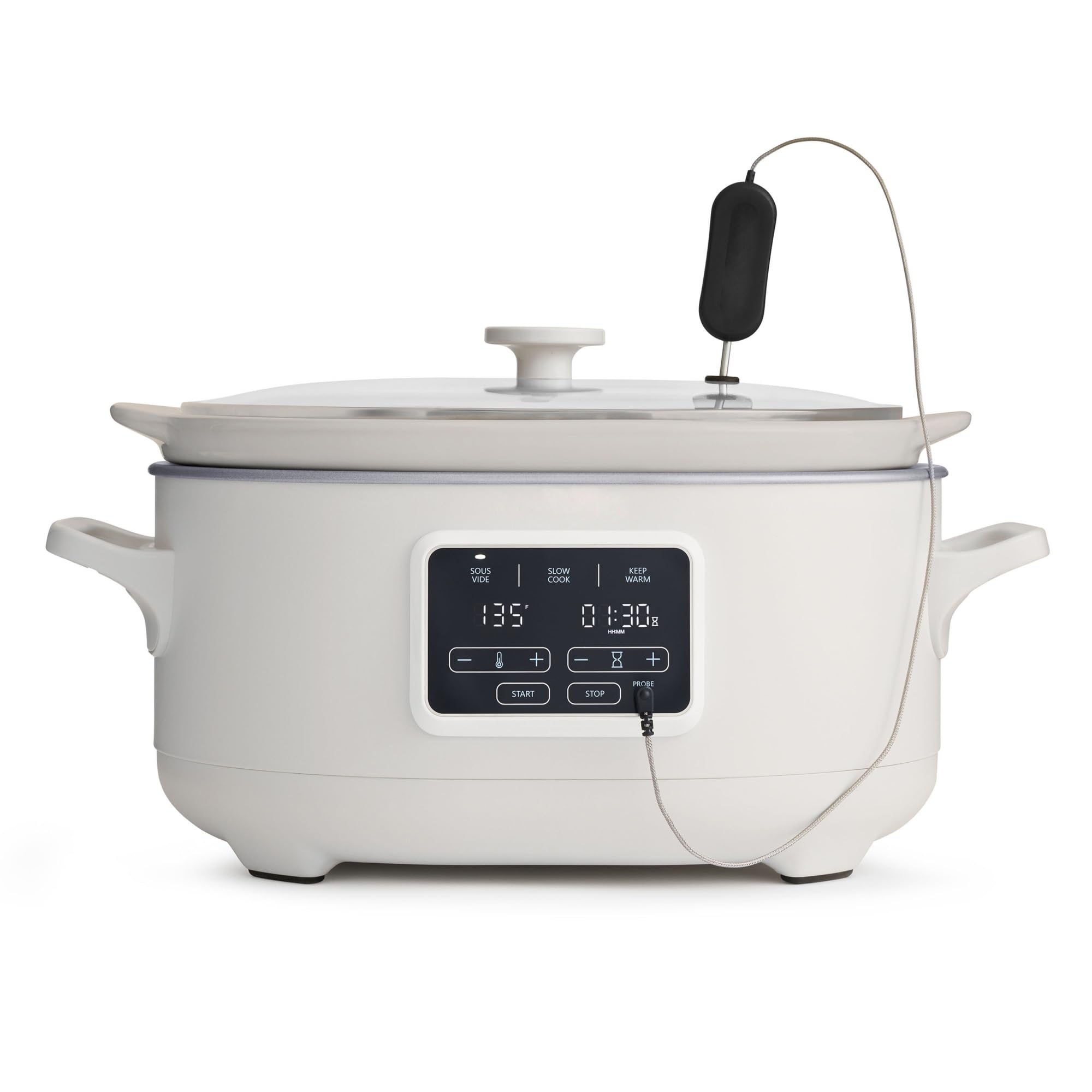 6-Quart Slow Cooker with Sous Vide Programmable in Oat Milk