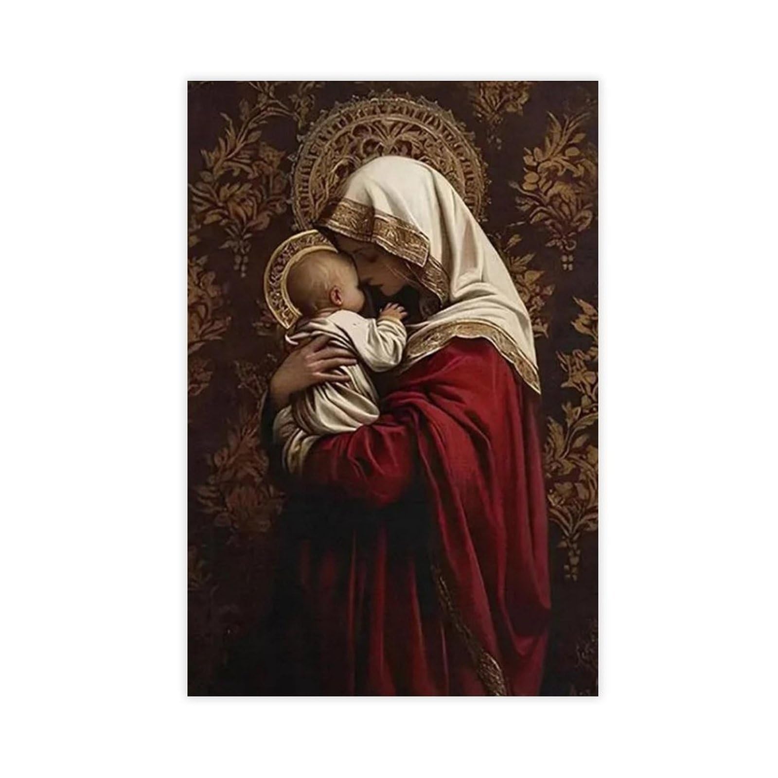 NFFBGFD Madonna And Child Canvas Poster Bedroom Decor Landscape Decor Gift 12x18inch(30x45cm)