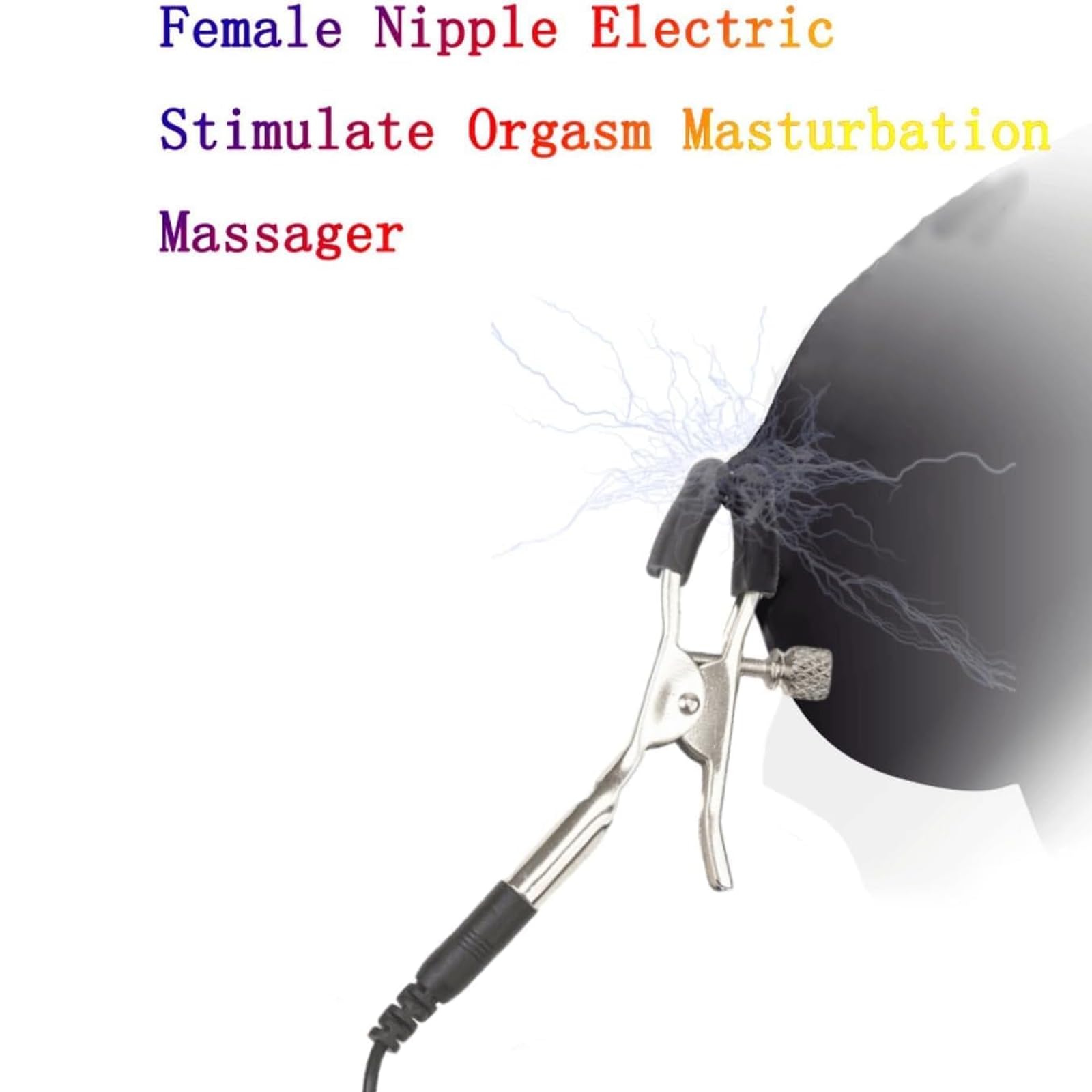 Estimulación Eléctrica Pinza para Pezones Electroshock Pinzas para Pezones Ajustables con Control Remoto Estimuladores de Senos y Masajeador de Clítoris Juguetes Sexuales Parejas y Adultas